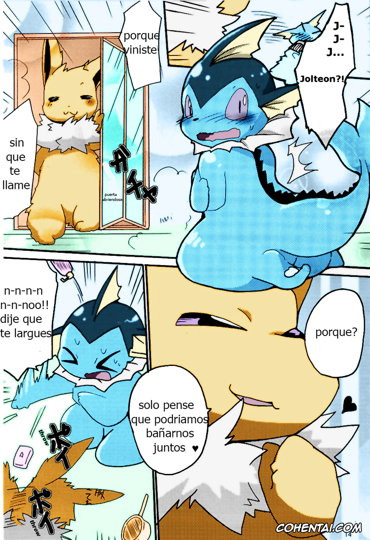 Pokemon | Pocket Monsters hentai, Jolteon hentai, Vaporeon hentai, Epic plan for an exciting bath! (Pokémon), pagina 9
