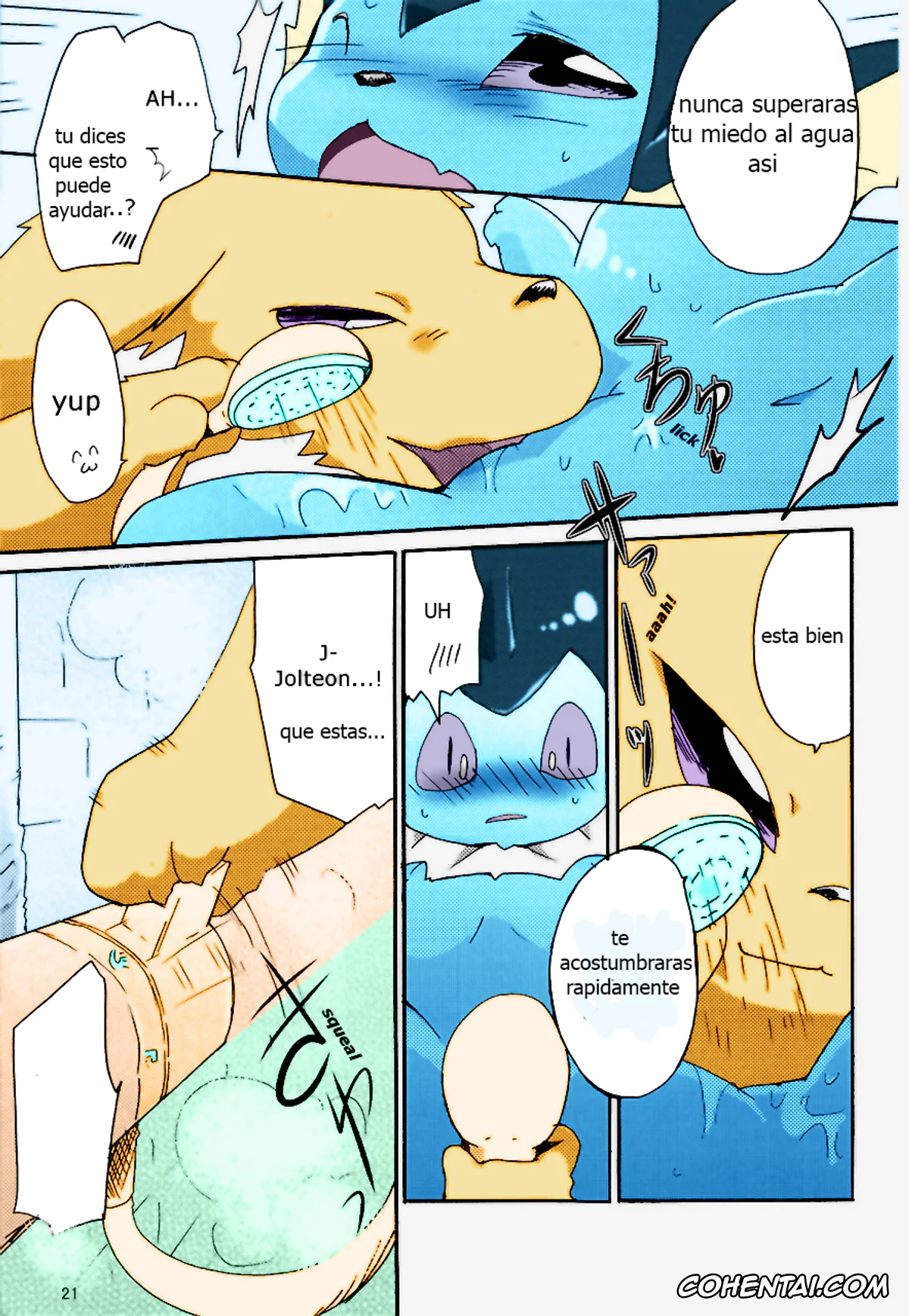 Pokemon | Pocket Monsters xxx, Jolteon xxx, Vaporeon xxx, Epic plan for an exciting bath! (Pokémon), pagina 16