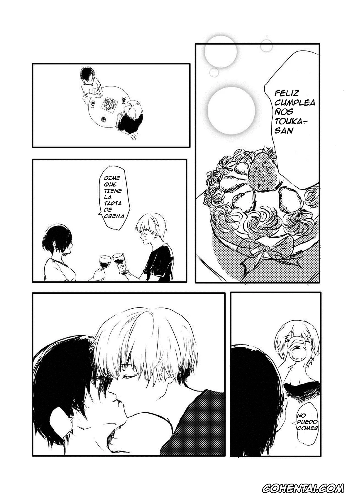 Tokyo Ghoul hentai, Ken Kaneki | Haise Sasaki hentai, Touka Kirishima hentai, Melt (Tokyo Ghoul), pagina 3
