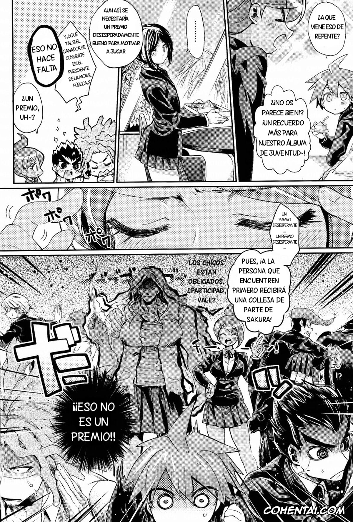 Danganronpa porno, Junko Enoshima porno, Makoto Naegi porno, Mukuro Ikusaba porno, Zetsubou☆Locker Room ~Zetsubou☆Rocker Room~ (Danganronpa), pagina 5