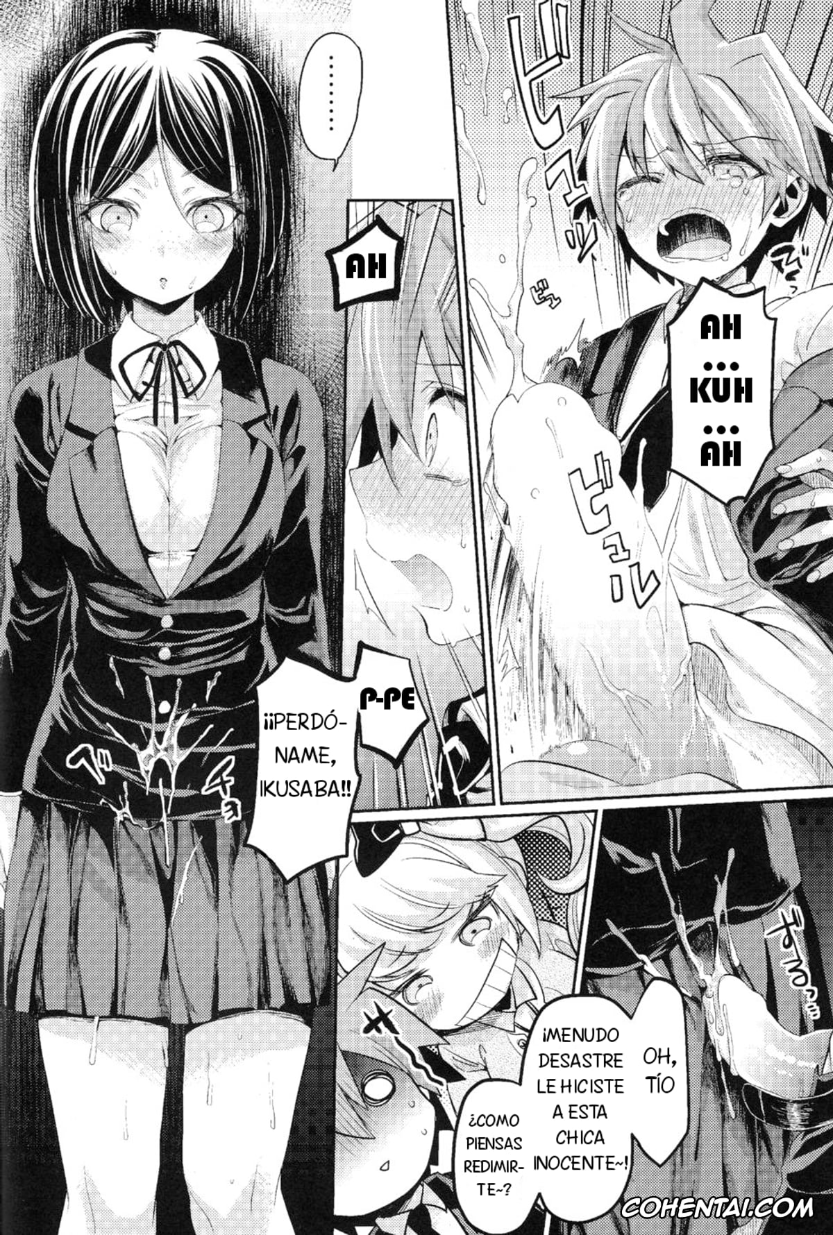Danganronpa hentai, Junko Enoshima hentai, Makoto Naegi hentai, Mukuro Ikusaba hentai, Zetsubou☆Locker Room ~Zetsubou☆Rocker Room~ (Danganronpa), pagina 15