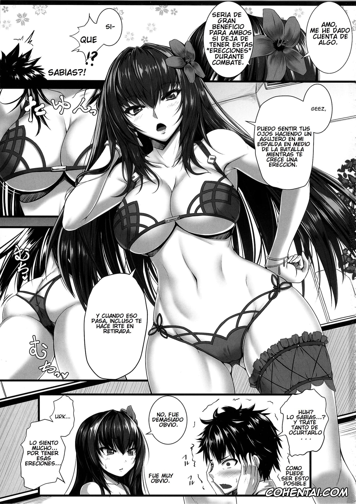 Fate/Grand Order porno, Gudao | Ritsuka Fujimaru porno, Scathach porno, Hajimete wa Mizugi Shishou (Fate/Grand Order), pagina 2