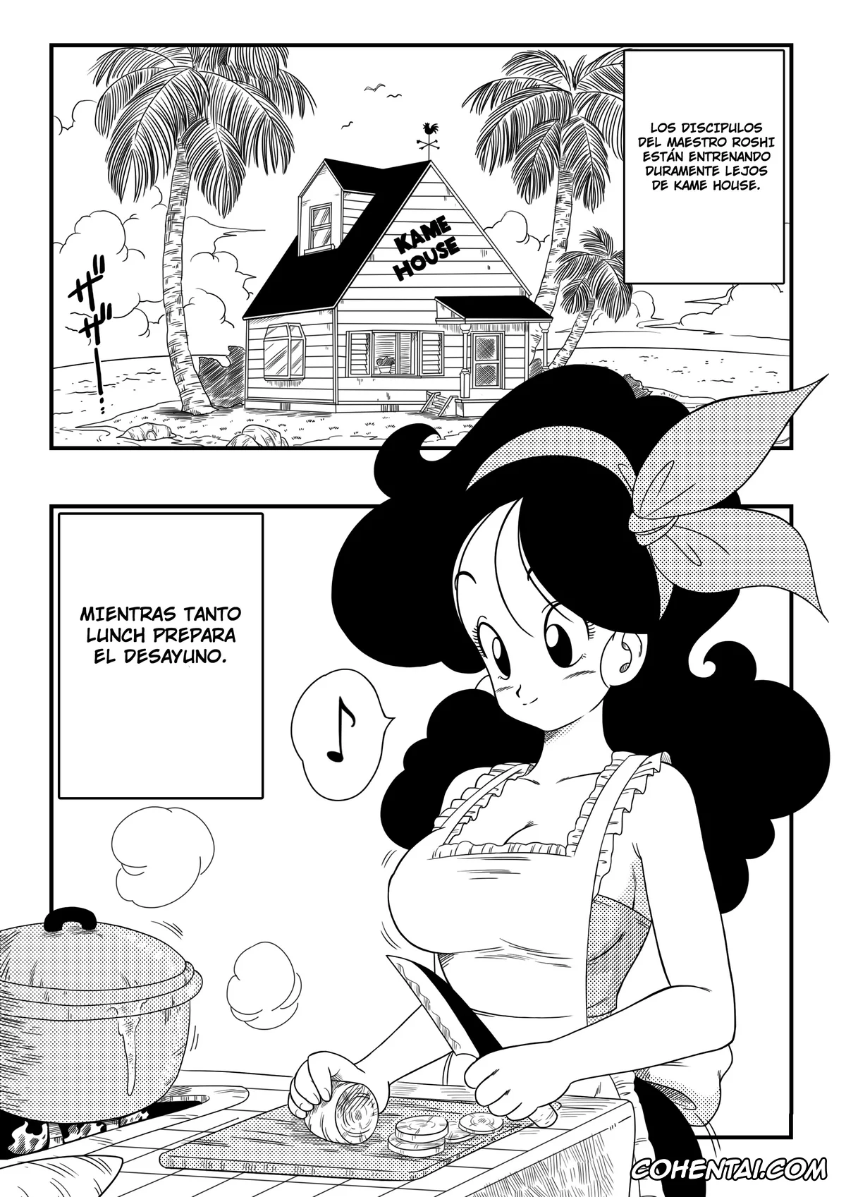 Dragon Ball porno, Lunch porno, Master Roshi porno, Hard na Oshigoto! (Dragon Ball), pagina 2