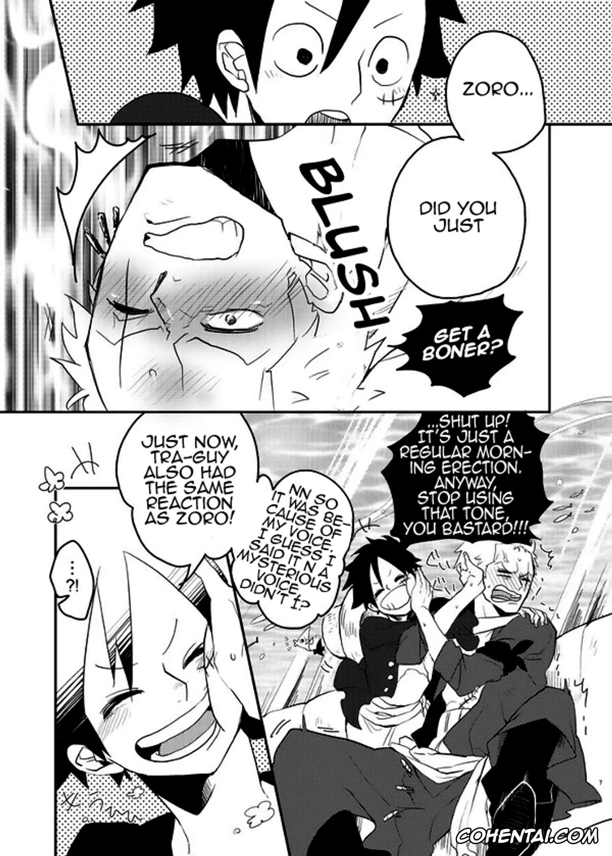 One Piece hentai, Monkey D. Luffy hentai, Roronoa Zoro hentai, Trafalgar Law hentai, Mischief Voice (One Piece), pagina 6