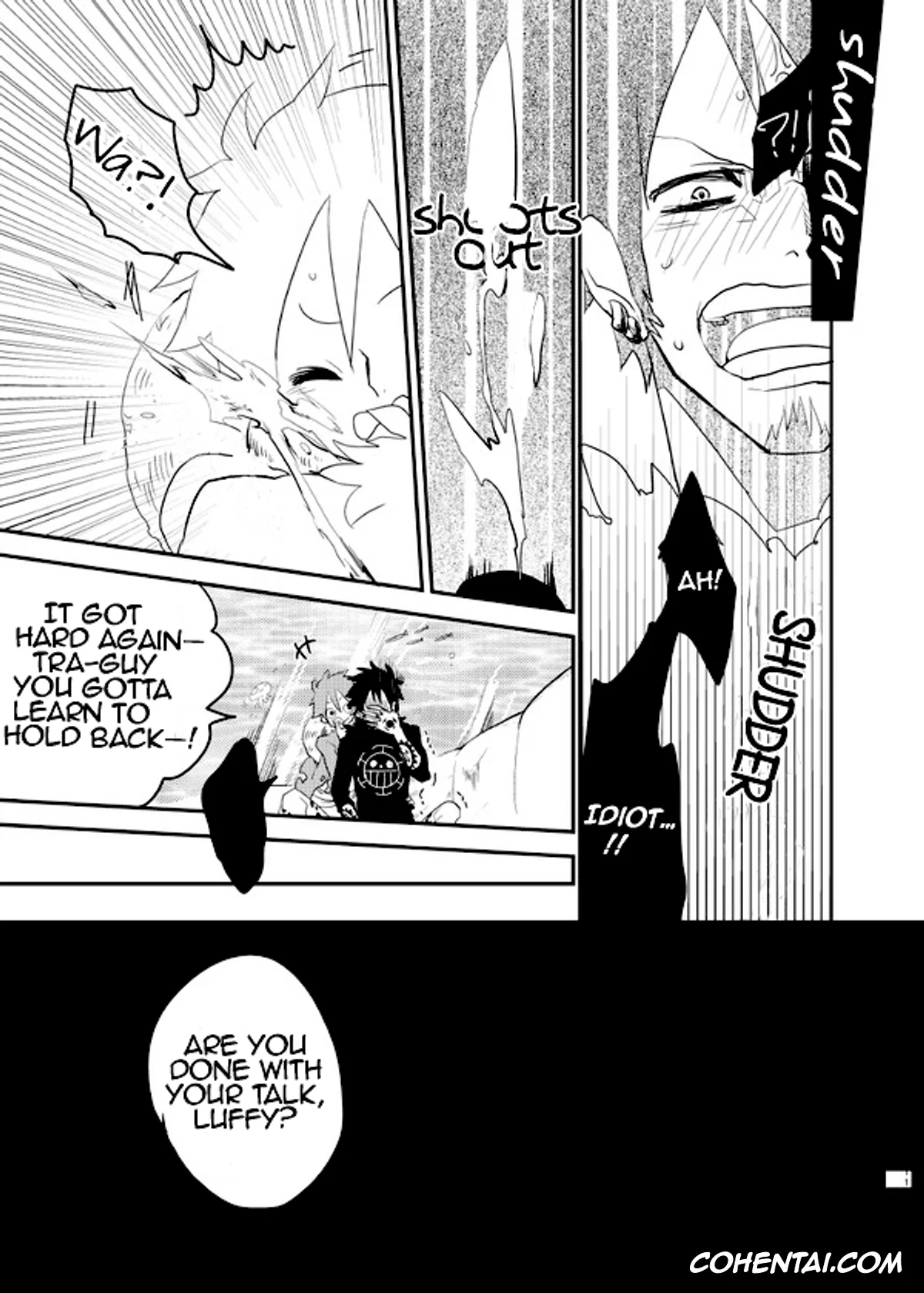One Piece xxx, Monkey D. Luffy xxx, Roronoa Zoro xxx, Trafalgar Law xxx, Mischief Voice (One Piece), pagina 10