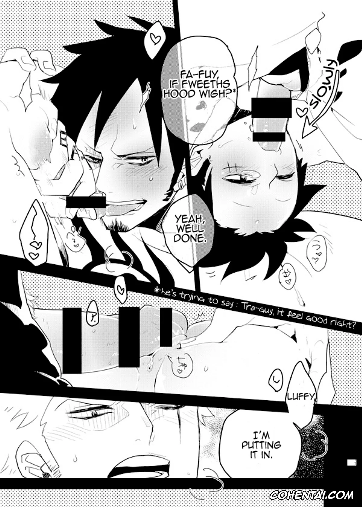One Piece xxx, Monkey D. Luffy xxx, Roronoa Zoro xxx, Trafalgar Law xxx, Mischief Voice (One Piece), pagina 16