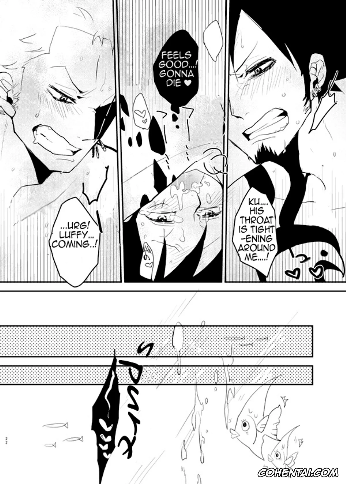 One Piece hentai, Monkey D. Luffy hentai, Roronoa Zoro hentai, Trafalgar Law hentai, Mischief Voice (One Piece), pagina 21