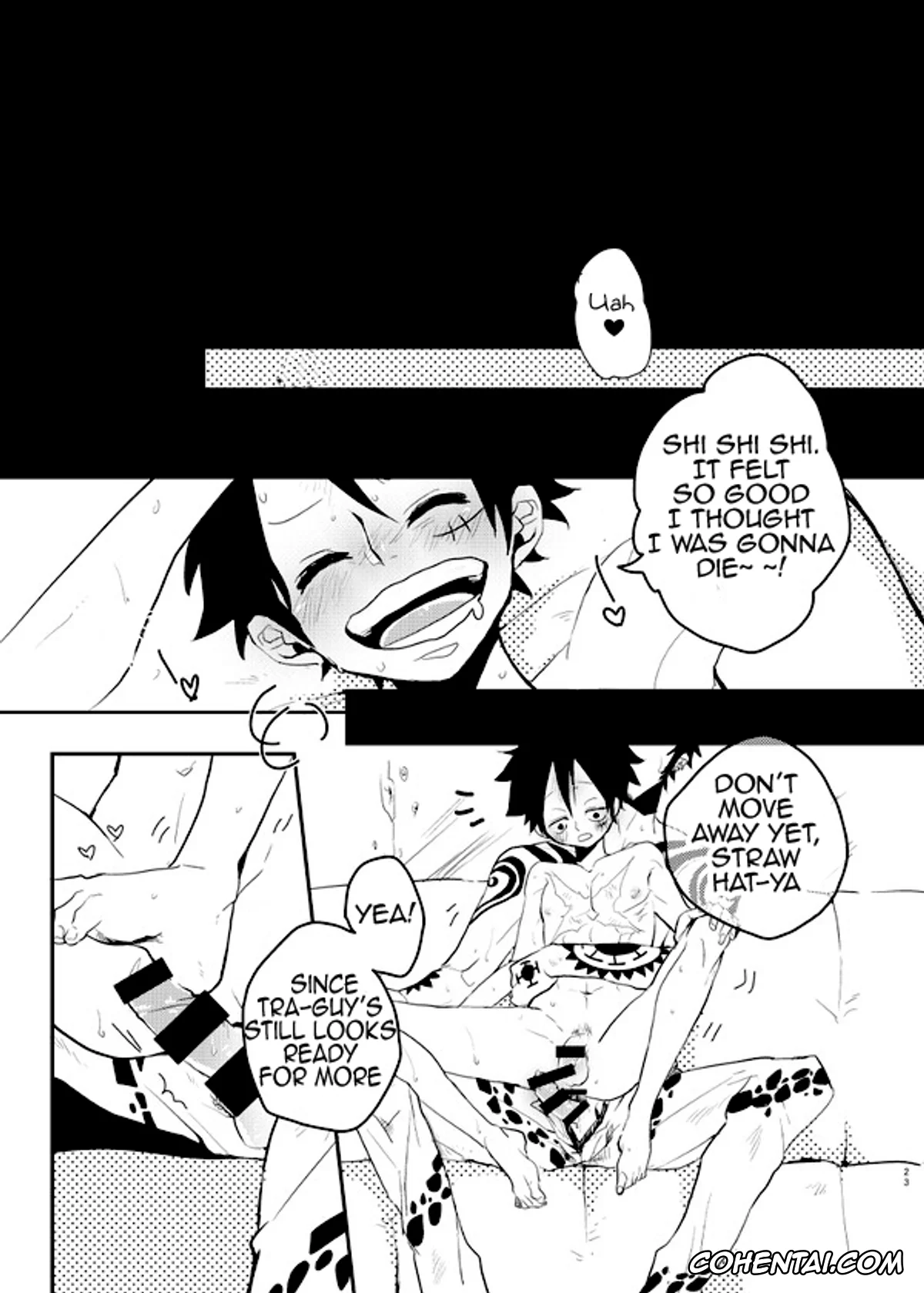 One Piece xxx, Monkey D. Luffy xxx, Roronoa Zoro xxx, Trafalgar Law xxx, Mischief Voice (One Piece), pagina 22