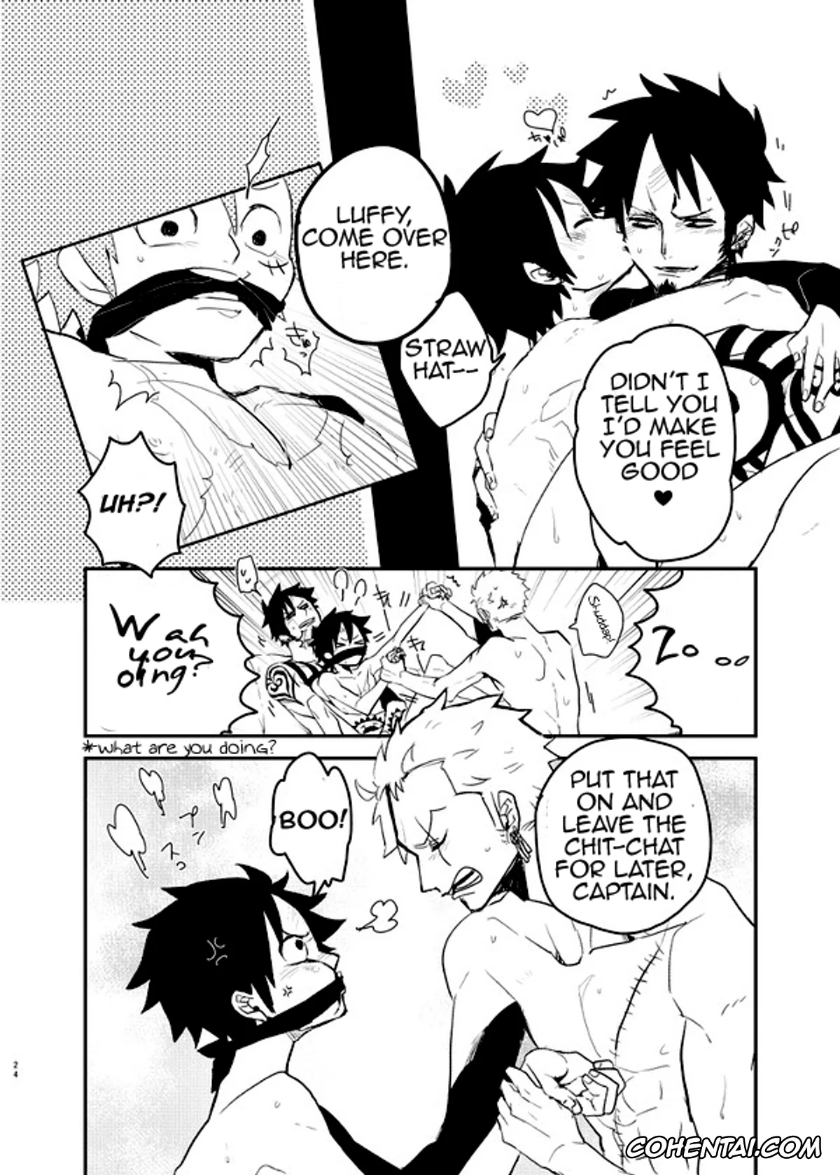 One Piece porno, Monkey D. Luffy porno, Roronoa Zoro porno, Trafalgar Law porno, Mischief Voice (One Piece), pagina 23