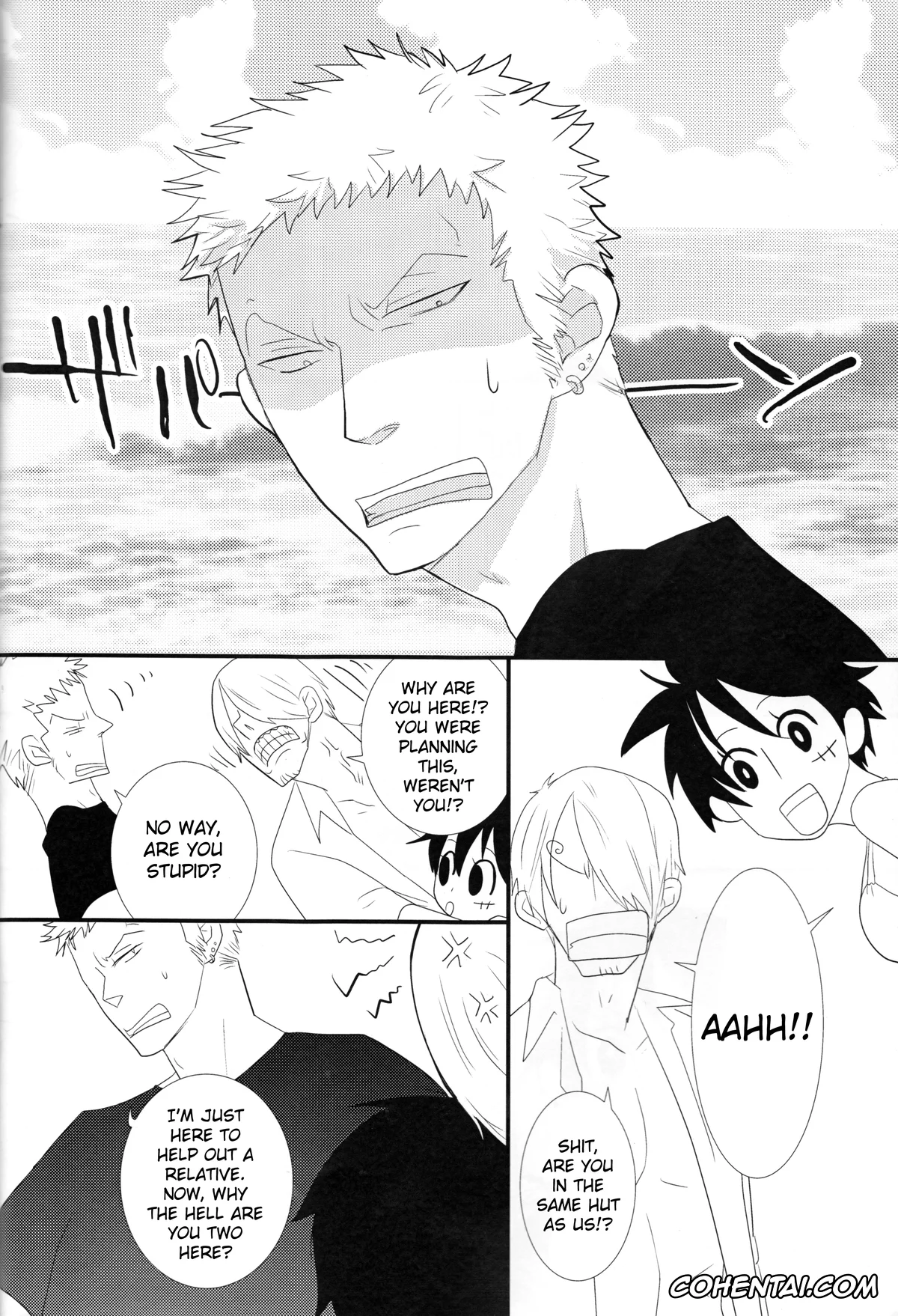 One Piece xxx, Monkey D. Luffy xxx, Roronoa Zoro xxx, Sanji Vinsmoke xxx, Triple Summer (One Piece), pagina 7