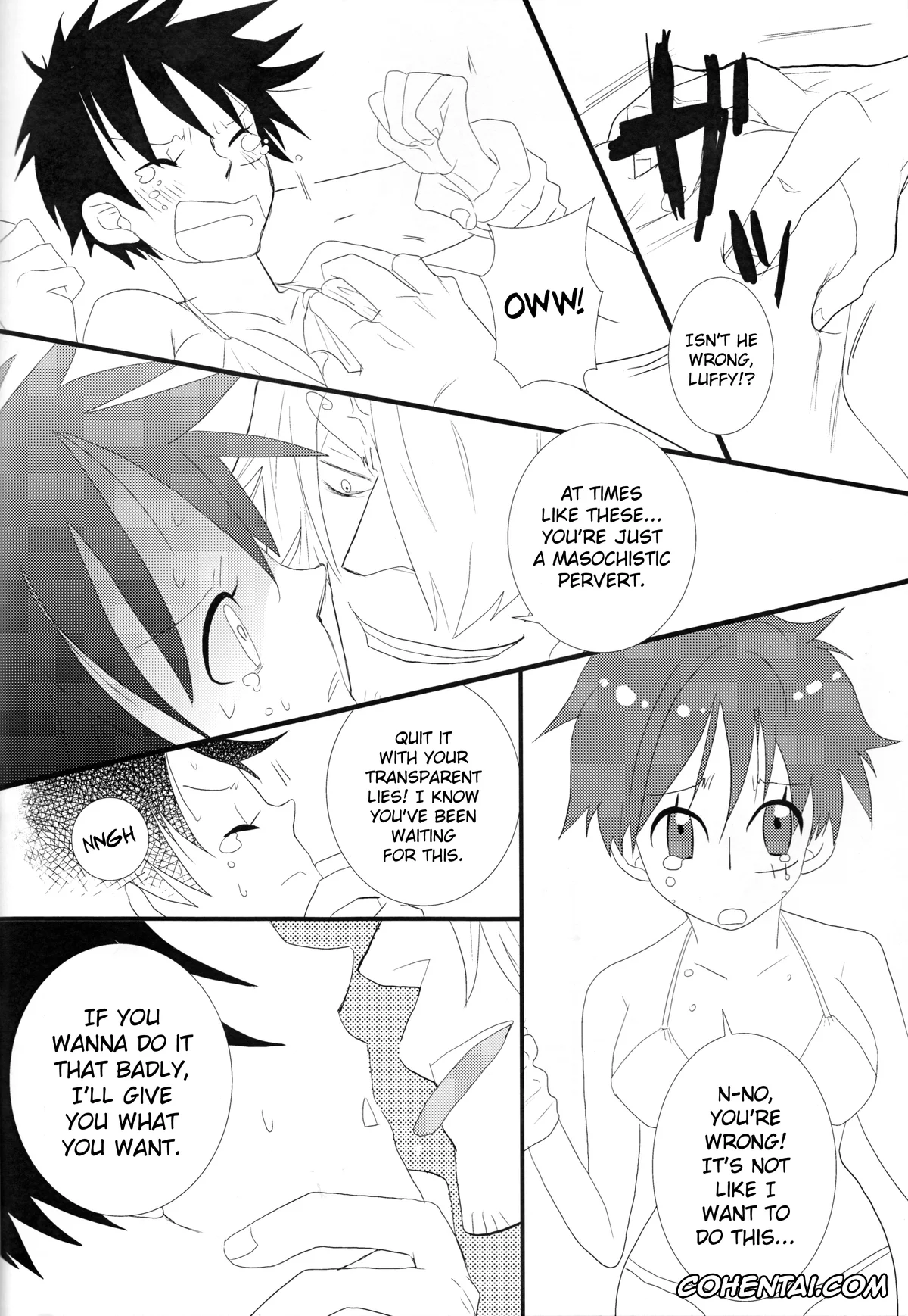 One Piece hentai, Monkey D. Luffy hentai, Roronoa Zoro hentai, Sanji Vinsmoke hentai, Triple Summer (One Piece), pagina 15