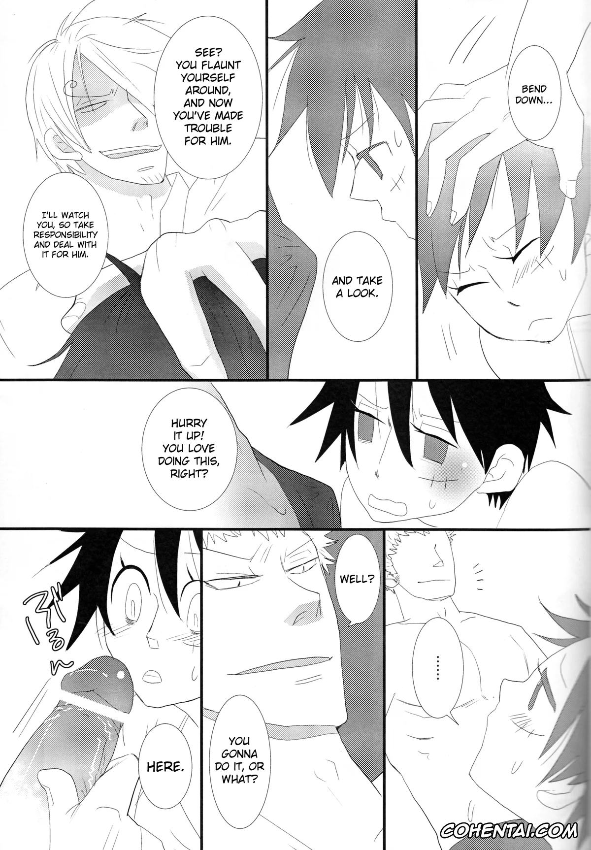 One Piece xxx, Monkey D. Luffy xxx, Roronoa Zoro xxx, Sanji Vinsmoke xxx, Triple Summer (One Piece), pagina 16