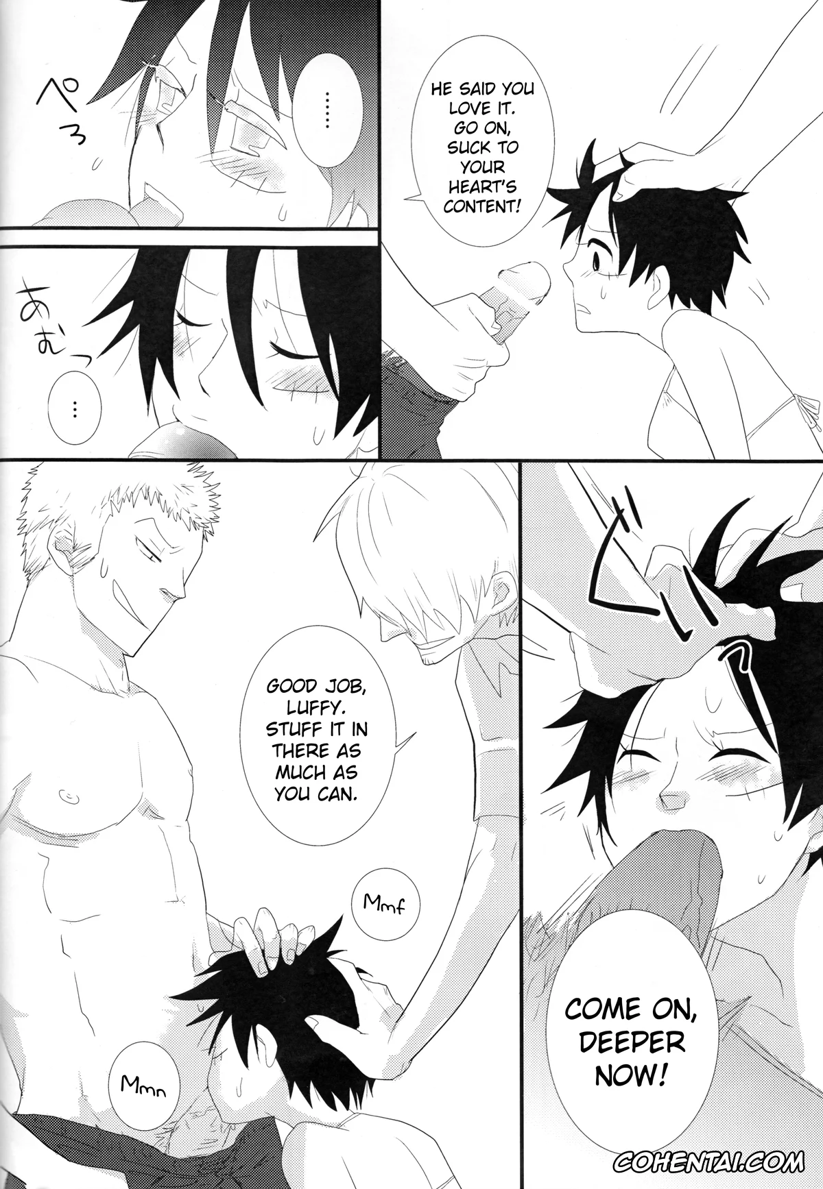 One Piece porno, Monkey D. Luffy porno, Roronoa Zoro porno, Sanji Vinsmoke porno, Triple Summer (One Piece), pagina 17