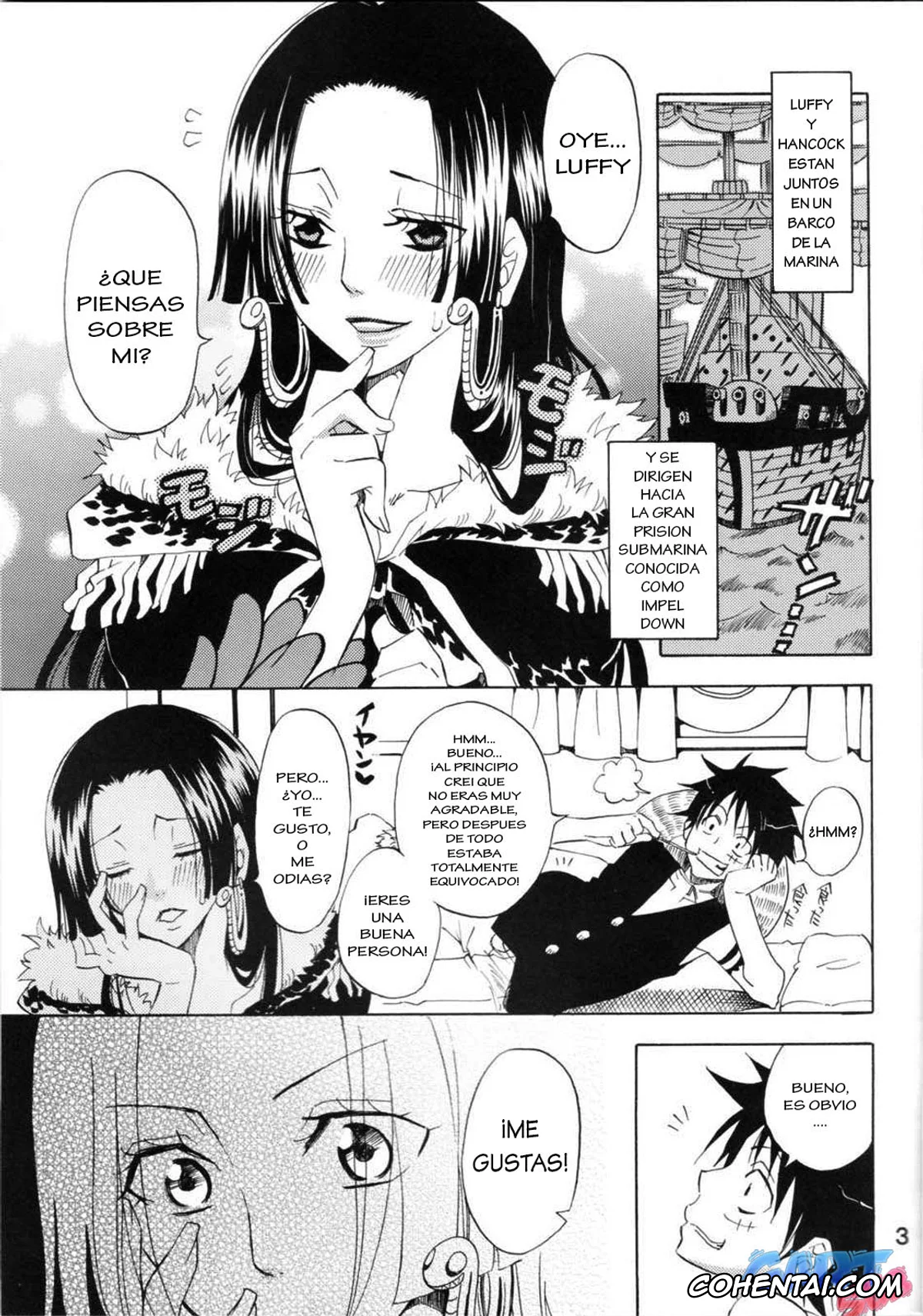 One Piece porno, Boa Hancock porno, Monkey D. Luffy porno, Hebihime-sama Goranshin desu! (One Piece), pagina 2