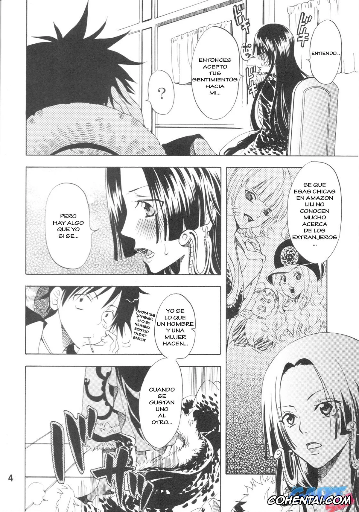 One Piece hentai, Boa Hancock hentai, Monkey D. Luffy hentai, Hebihime-sama Goranshin desu! (One Piece), pagina 3