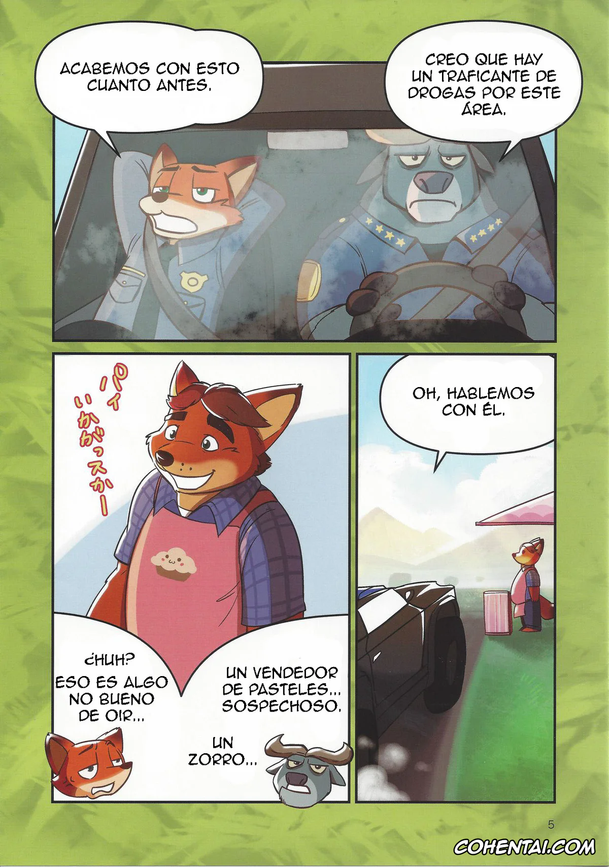 Zootopia xxx, Chief Bogo xxx, Gideon Grey xxx, Bogo to Nick no Yarisugi Sousa (Zootopia), pagina 4