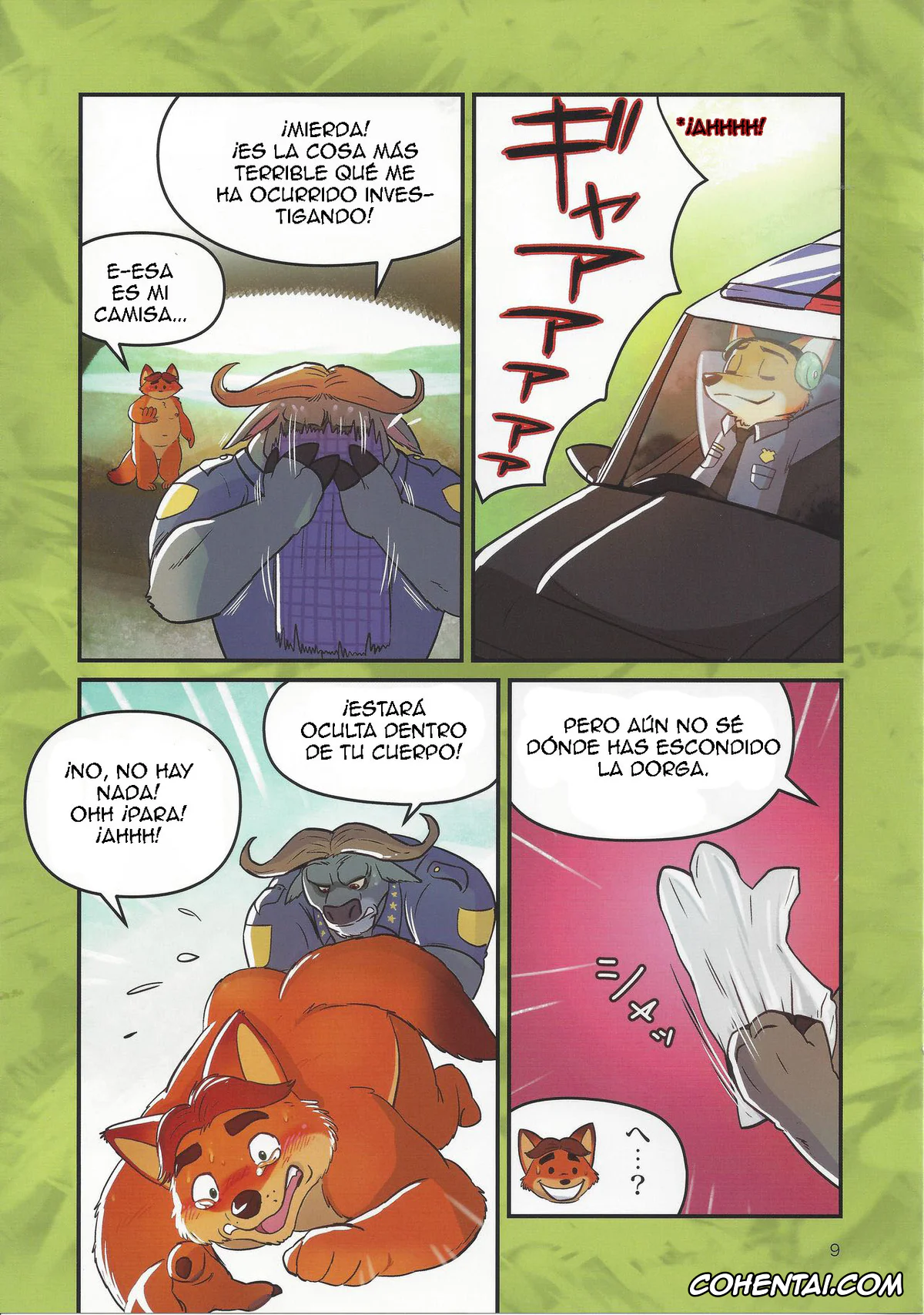 Zootopia porno, Chief Bogo porno, Gideon Grey porno, Bogo to Nick no Yarisugi Sousa (Zootopia), pagina 8