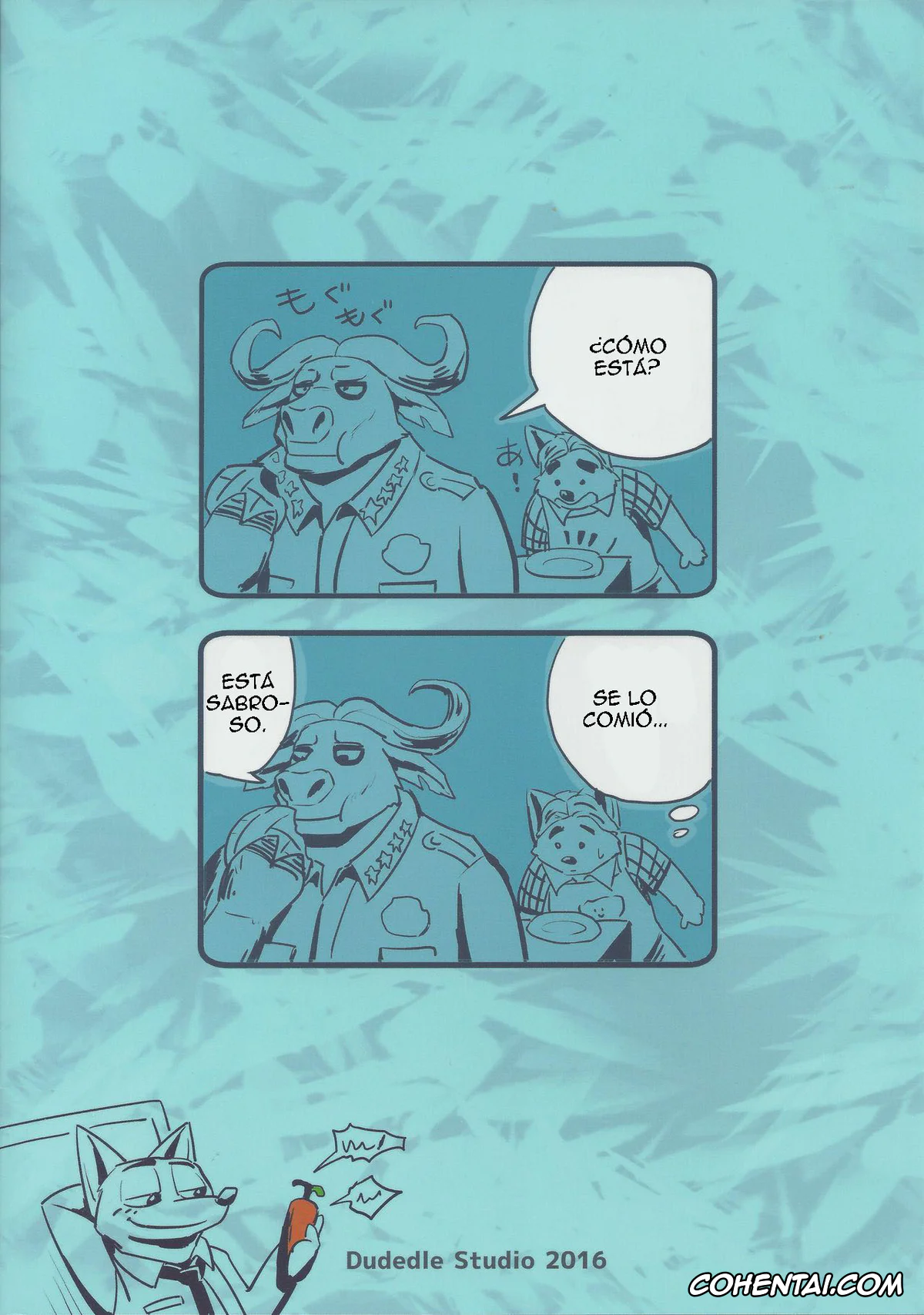 Zootopia porno, Chief Bogo porno, Gideon Grey porno, Bogo to Nick no Yarisugi Sousa (Zootopia), pagina 14