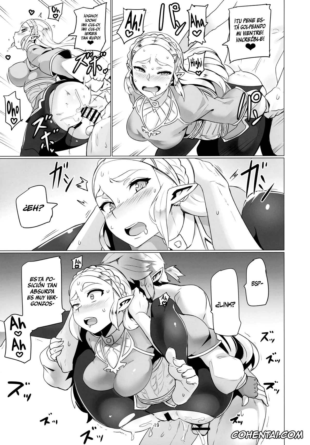 The Legend Of Zelda hentai, Link hentai, Princess Zelda hentai, Ee Ketsu. (The Legend of Zelda: Breath of the Wild), pagina 18