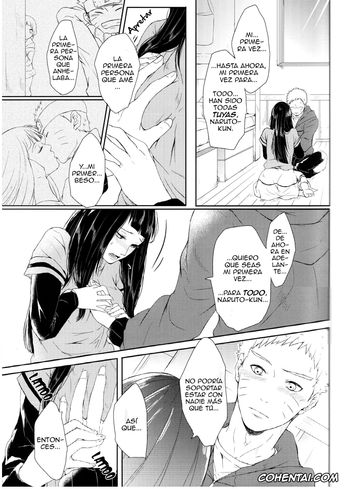 NARUTO hentai, Hinata Hyuga hentai, Naruto Uzumaki hentai, Watashi No Hajimete (Naruto), pagina 9