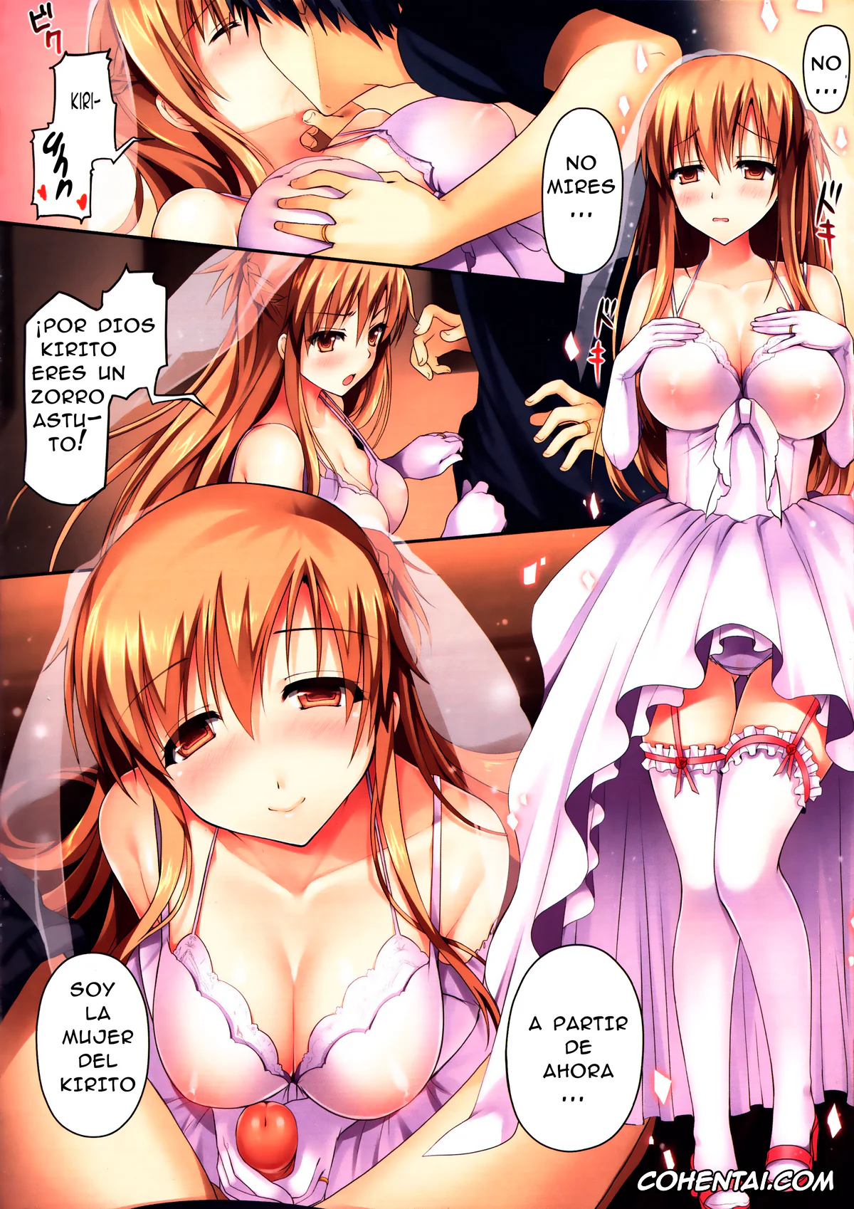 Sword Art Online porno, Asuna Yuuki porno, Kazuto Kirigaya | Kirito porno, Niizuma to Issho – 新娘修行 (Sword Art Online), pagina 5
