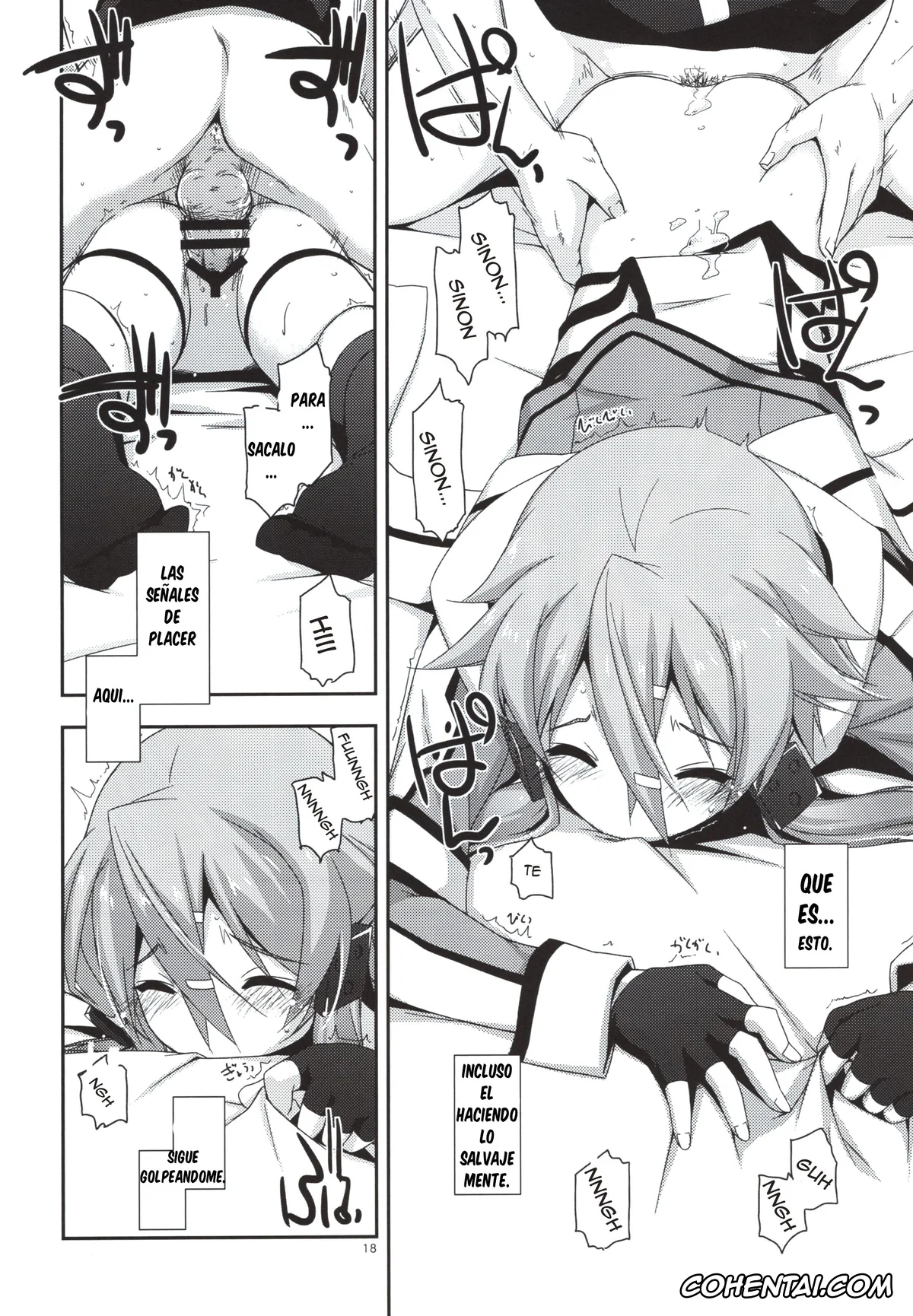 Sword Art Online hentai, Shino Asada | Sinon hentai, Crack (Sword Art Online), pagina 18