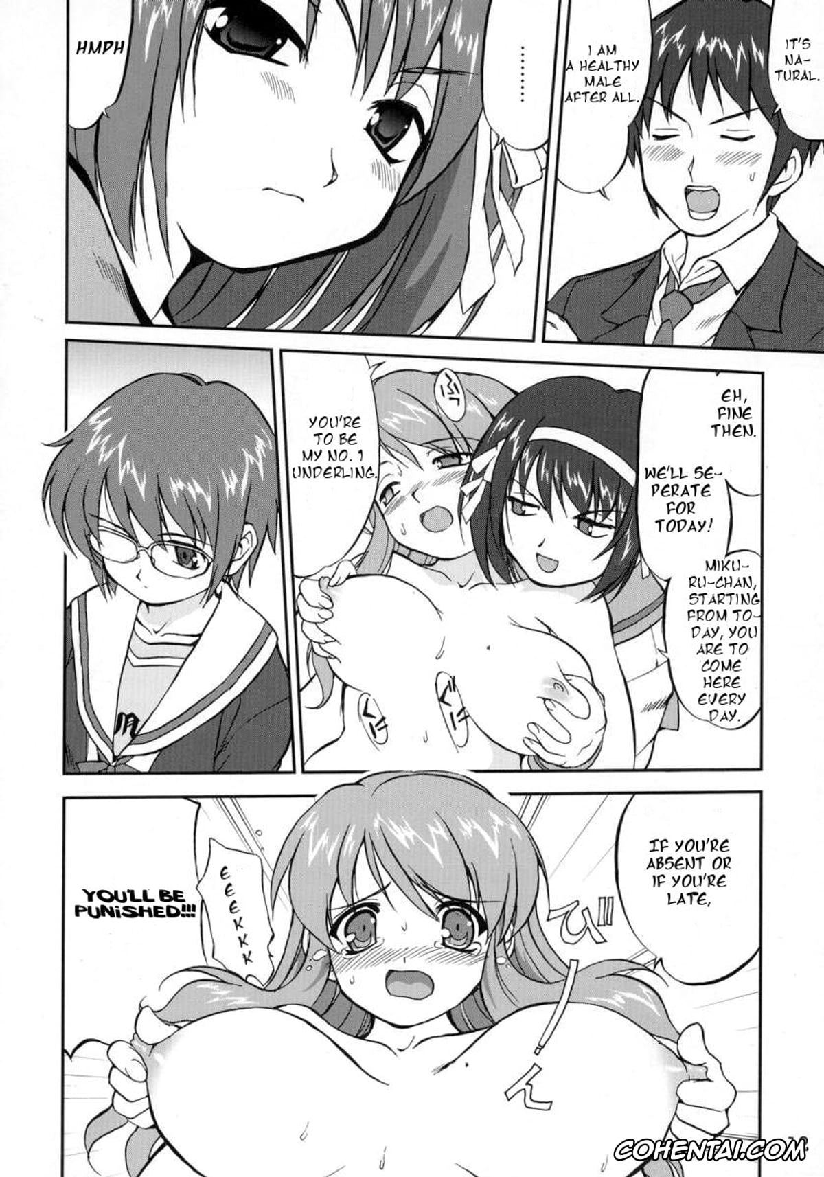 The Melancholy Of Haruhi Suzumiya | Suzumiya Haruhi No Yuuutsu hentai, Haruhi Suzumiya hentai, Kyon hentai, Mikuru Asahina hentai, Suzumiya Haruhi no Fukujyu (The Melancholy of Haruhi Suzumiya), pagina 12
