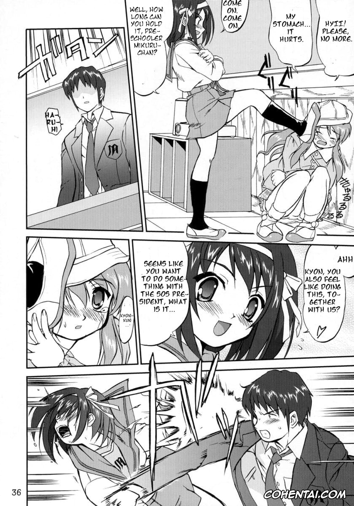 The Melancholy Of Haruhi Suzumiya | Suzumiya Haruhi No Yuuutsu hentai, Haruhi Suzumiya hentai, Kyon hentai, Mikuru Asahina hentai, Suzumiya Haruhi no Fukujyu (The Melancholy of Haruhi Suzumiya), pagina 36