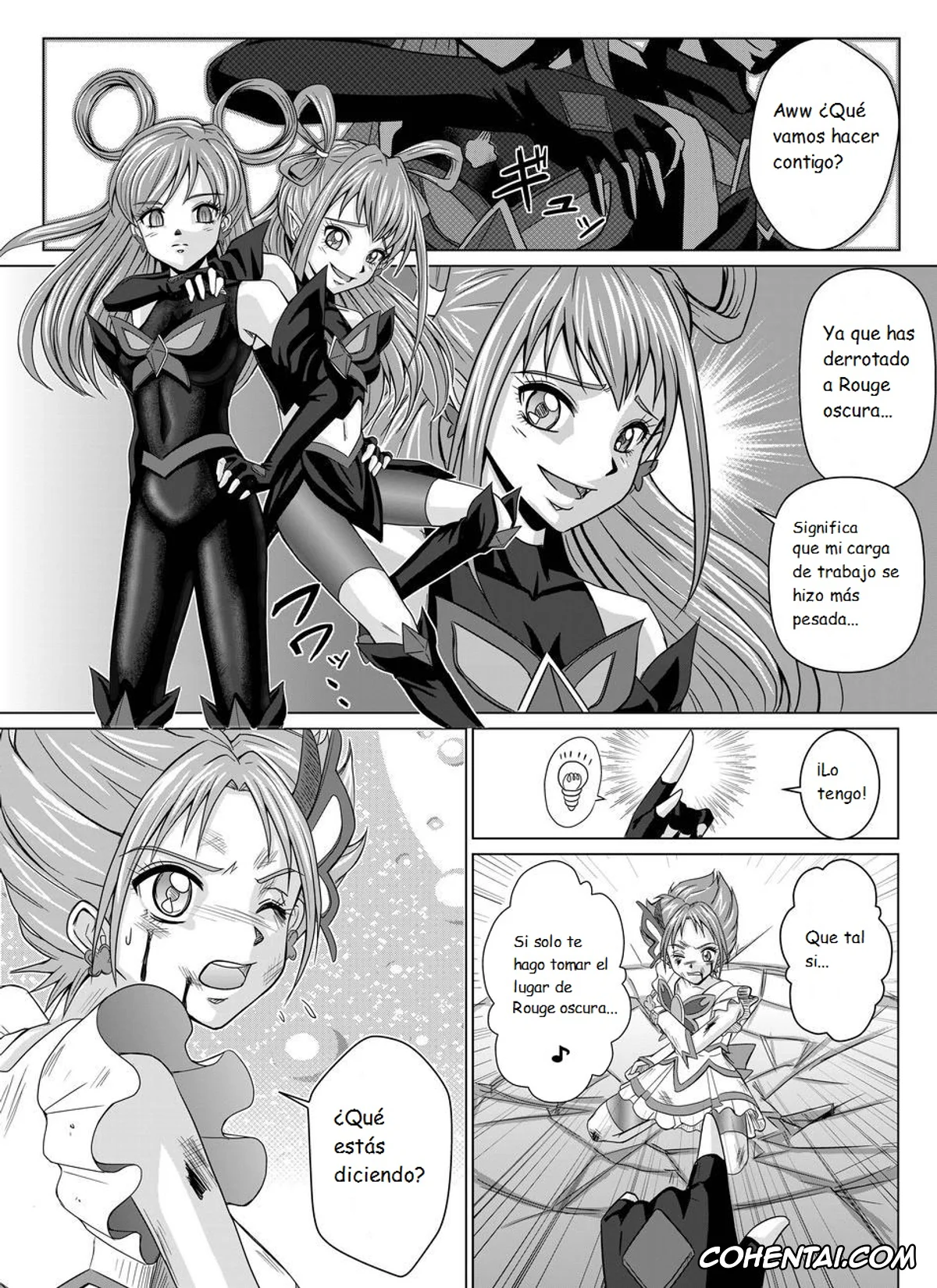 Yes! PreCure 5 hentai, Cure Dream | Nozomi Yumehara hentai, Cure Rouge | Rin Natsuki hentai, Dark Dream hentai, Mou Hitotsu no Ketsumatsu Henshin Heroine Kairaku Sennou ~Gekijouban Yes!! Precure 5 Hen~ Ch. 2 (Yes! PreCure 5), pagina 9