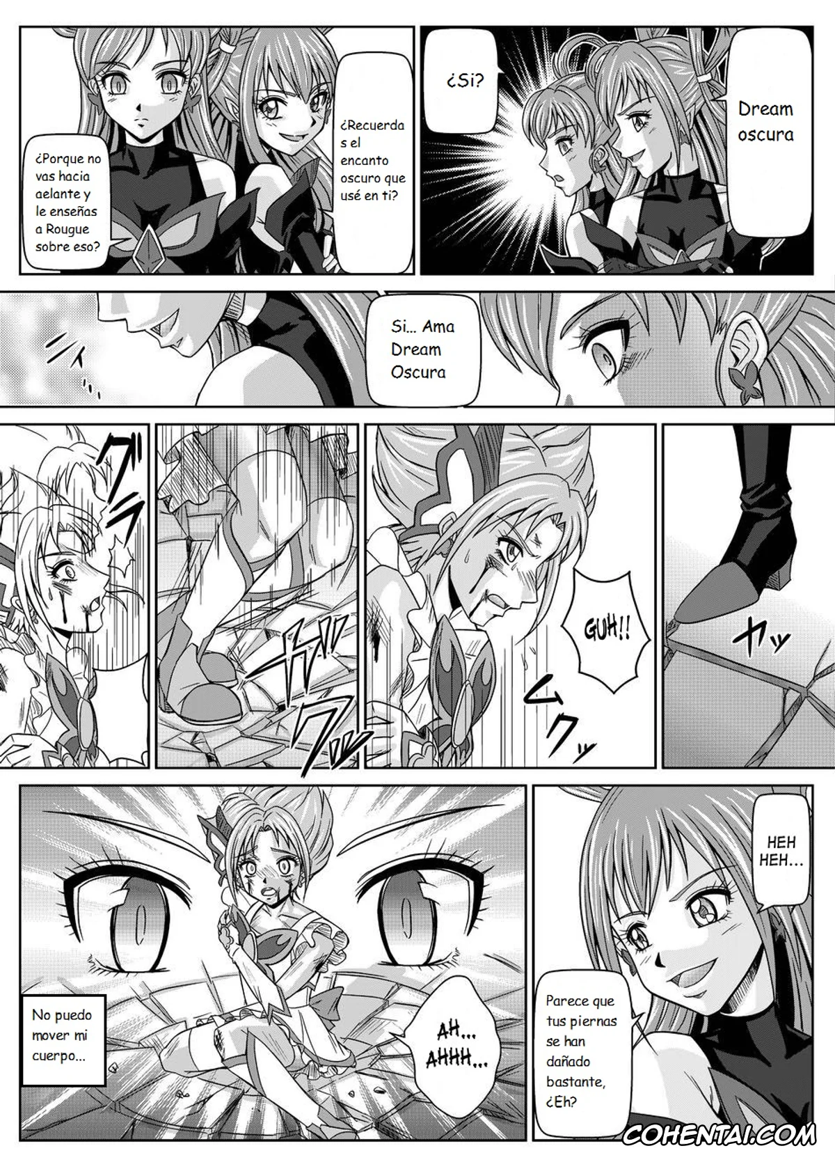Yes! PreCure 5 xxx, Cure Dream | Nozomi Yumehara xxx, Cure Rouge | Rin Natsuki xxx, Dark Dream xxx, Mou Hitotsu no Ketsumatsu Henshin Heroine Kairaku Sennou ~Gekijouban Yes!! Precure 5 Hen~ Ch. 2 (Yes! PreCure 5), pagina 10