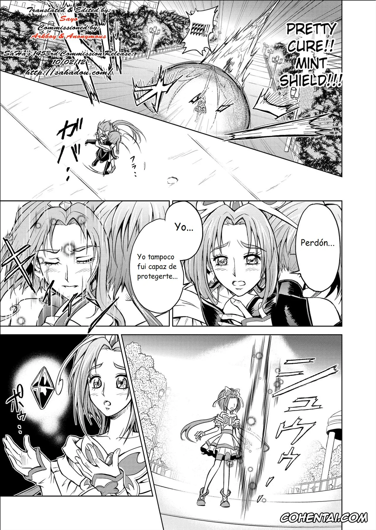 Yes! PreCure 5 hentai, Cure Dream | Nozomi Yumehara hentai, Cure Mint | Komachi Akimoto hentai, Cure Rouge | Rin Natsuki hentai, Dark Dream hentai, Mou Hitotsu no Ketsumatsu Henshin Heroine Kairaku Sennou ~Gekijouban Yes!! Precure 5 Hen~ Ch. 3 (Yes! PreCure 5), pagina 3