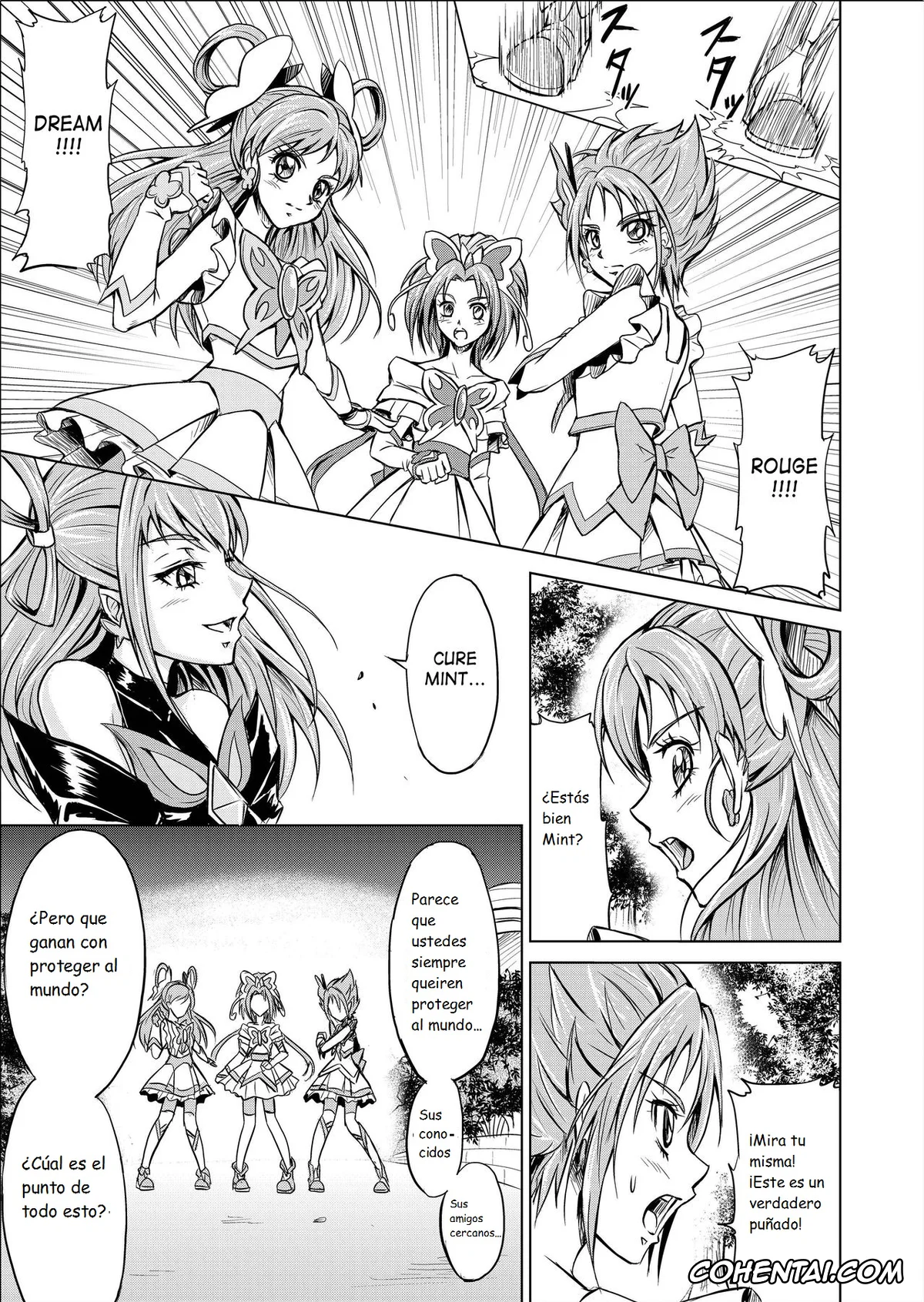 Yes! PreCure 5 porno, Cure Dream | Nozomi Yumehara porno, Cure Mint | Komachi Akimoto porno, Cure Rouge | Rin Natsuki porno, Dark Dream porno, Mou Hitotsu no Ketsumatsu Henshin Heroine Kairaku Sennou ~Gekijouban Yes!! Precure 5 Hen~ Ch. 3 (Yes! PreCure 5), pagina 5