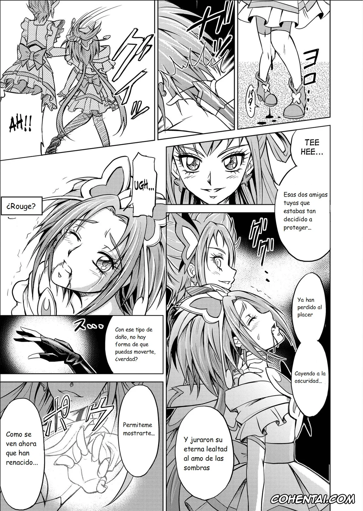Yes! PreCure 5 hentai, Cure Dream | Nozomi Yumehara hentai, Cure Mint | Komachi Akimoto hentai, Cure Rouge | Rin Natsuki hentai, Dark Dream hentai, Mou Hitotsu no Ketsumatsu Henshin Heroine Kairaku Sennou ~Gekijouban Yes!! Precure 5 Hen~ Ch. 3 (Yes! PreCure 5), pagina 9