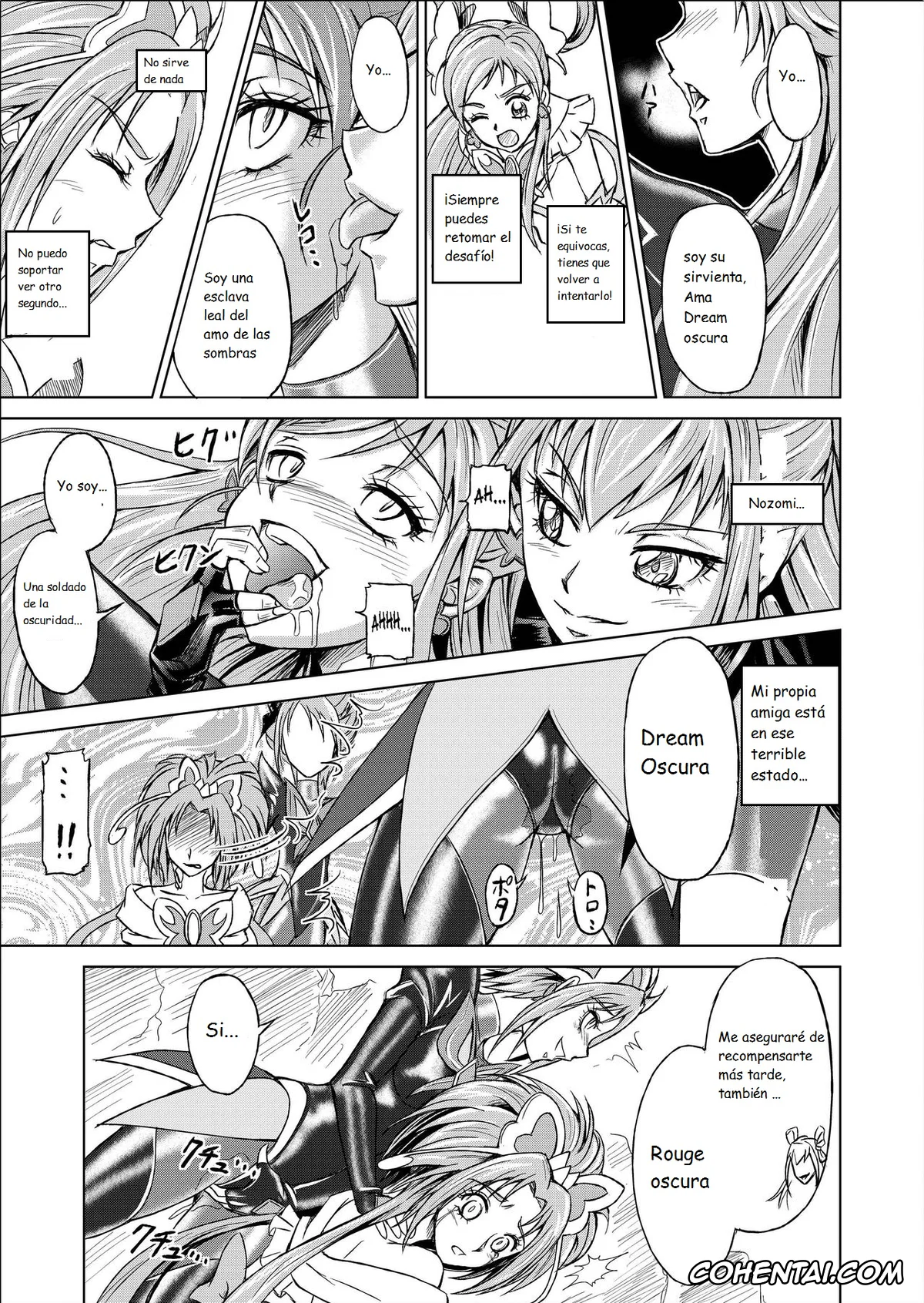 Yes! PreCure 5 xxx, Cure Dream | Nozomi Yumehara xxx, Cure Mint | Komachi Akimoto xxx, Cure Rouge | Rin Natsuki xxx, Dark Dream xxx, Mou Hitotsu no Ketsumatsu Henshin Heroine Kairaku Sennou ~Gekijouban Yes!! Precure 5 Hen~ Ch. 3 (Yes! PreCure 5), pagina 13