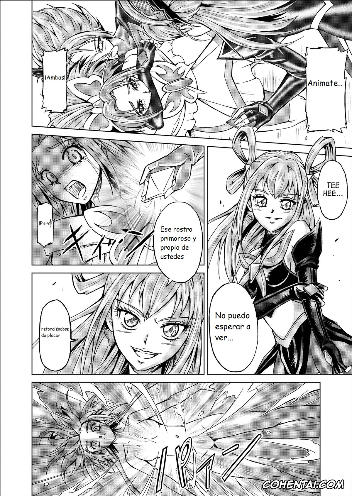 Yes! PreCure 5 xxx, Cure Dream | Nozomi Yumehara xxx, Cure Mint | Komachi Akimoto xxx, Cure Rouge | Rin Natsuki xxx, Dark Dream xxx, Mou Hitotsu no Ketsumatsu Henshin Heroine Kairaku Sennou ~Gekijouban Yes!! Precure 5 Hen~ Ch. 3 (Yes! PreCure 5), pagina 16