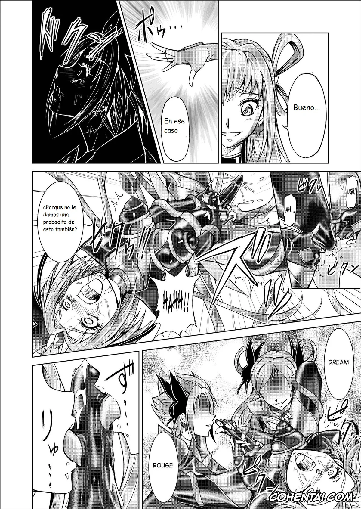 Yes! PreCure 5 xxx, Cure Dream | Nozomi Yumehara xxx, Cure Mint | Komachi Akimoto xxx, Cure Rouge | Rin Natsuki xxx, Dark Dream xxx, Mou Hitotsu no Ketsumatsu Henshin Heroine Kairaku Sennou ~Gekijouban Yes!! Precure 5 Hen~ Ch. 3 (Yes! PreCure 5), pagina 22
