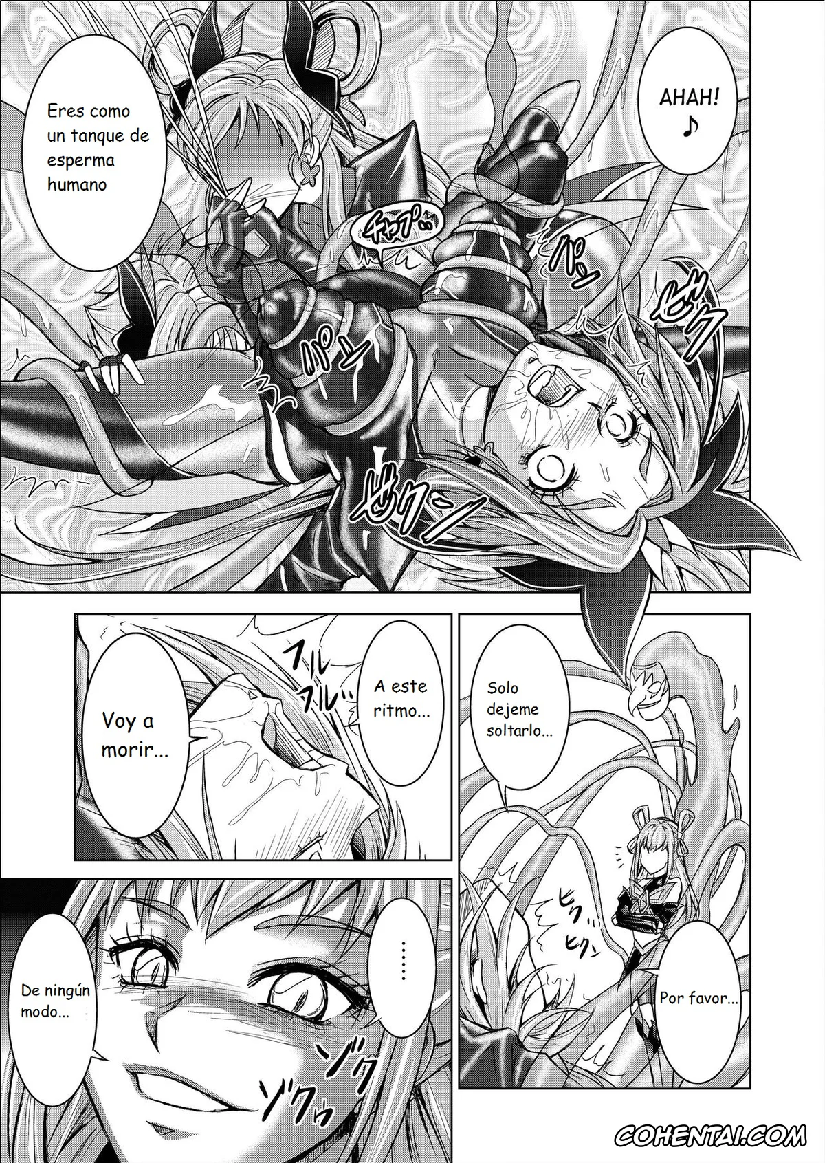 Yes! PreCure 5 xxx, Cure Dream | Nozomi Yumehara xxx, Cure Mint | Komachi Akimoto xxx, Cure Rouge | Rin Natsuki xxx, Dark Dream xxx, Mou Hitotsu no Ketsumatsu Henshin Heroine Kairaku Sennou ~Gekijouban Yes!! Precure 5 Hen~ Ch. 3 (Yes! PreCure 5), pagina 25