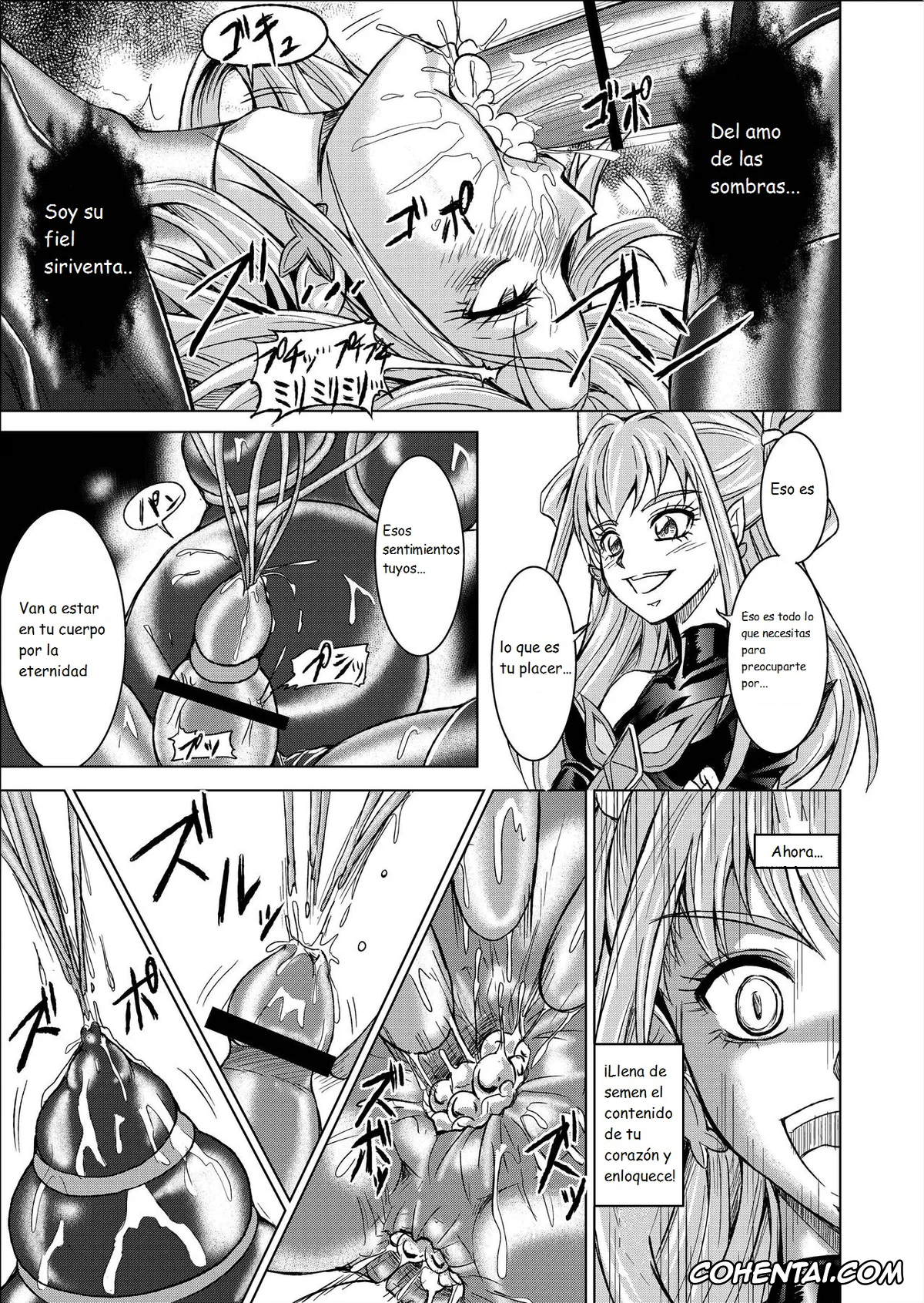 Yes! PreCure 5 xxx, Cure Dream | Nozomi Yumehara xxx, Cure Mint | Komachi Akimoto xxx, Cure Rouge | Rin Natsuki xxx, Dark Dream xxx, Mou Hitotsu no Ketsumatsu Henshin Heroine Kairaku Sennou ~Gekijouban Yes!! Precure 5 Hen~ Ch. 3 (Yes! PreCure 5), pagina 31
