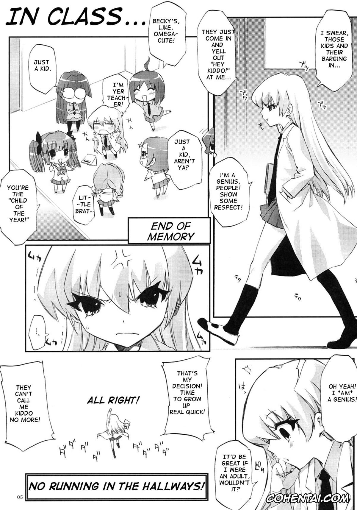 Pani Poni Dash porno, Rebecca Miyamoto porno, Tensai to Shikenkan to Hakui to Aoi Kami no Eroi Hon (Pani Poni), pagina 2