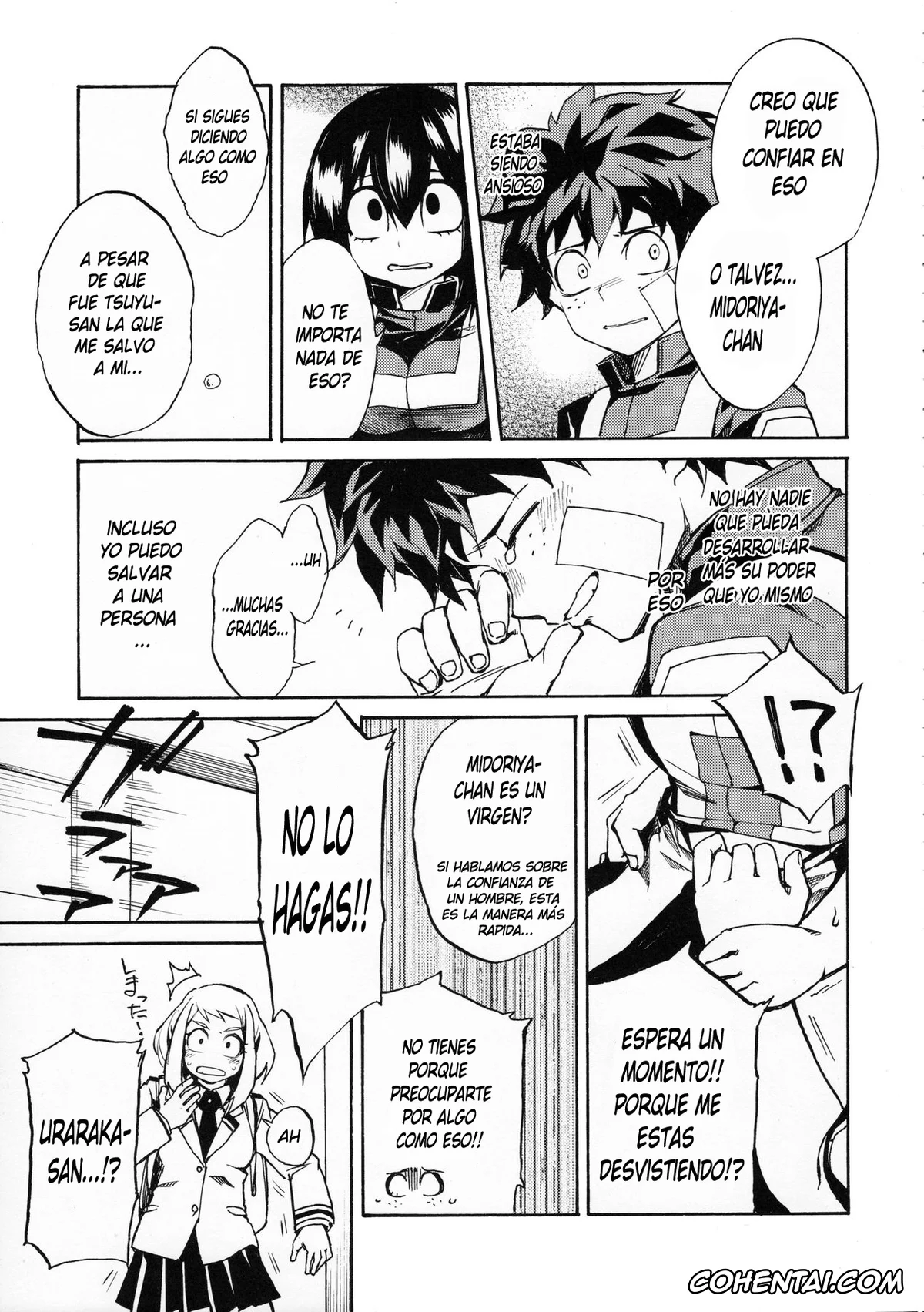 My Hero Academia | Boku No Hero Academia porno, Izuku Midoriya porno, Ochako Uraraka porno, Tsuyu Asui porno, Ukiseikou (Boku no Hero Academia), pagina 8