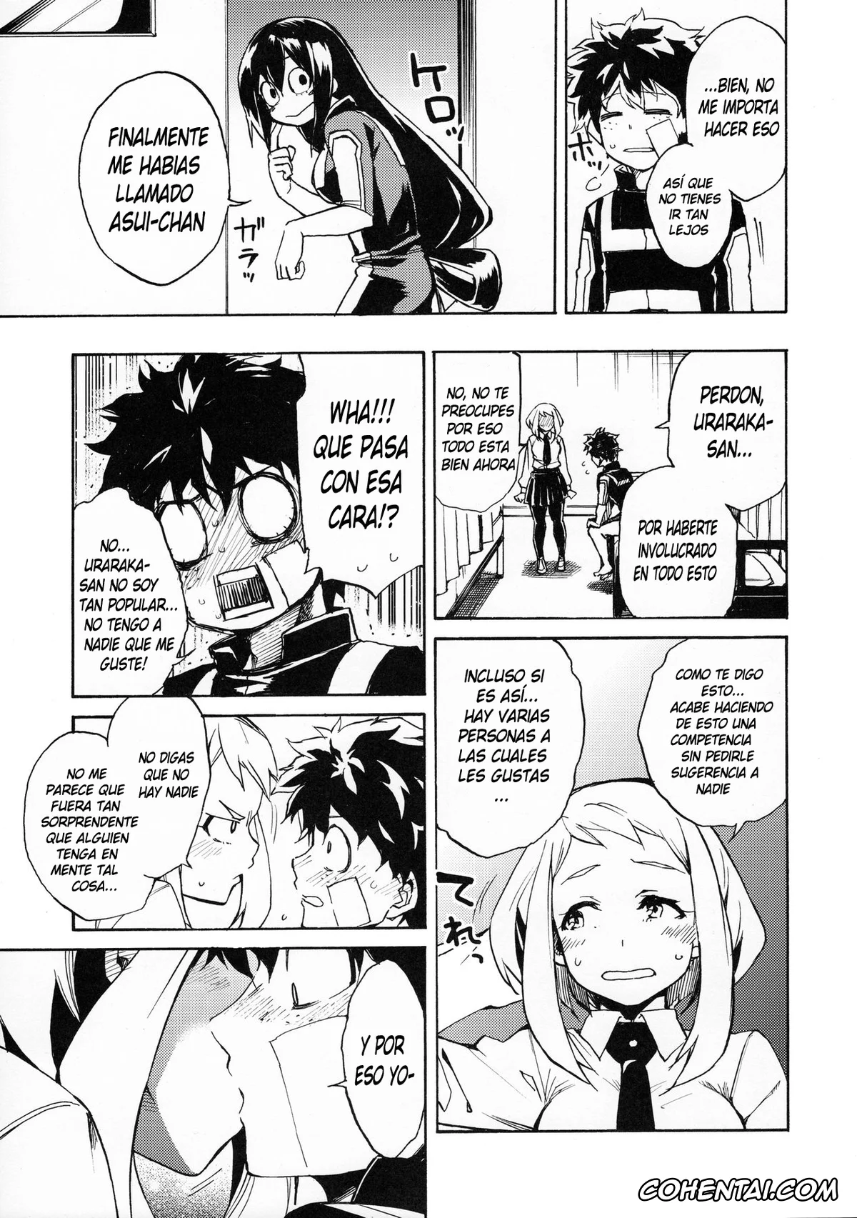 My Hero Academia | Boku No Hero Academia porno, Izuku Midoriya porno, Ochako Uraraka porno, Tsuyu Asui porno, Ukiseikou (Boku no Hero Academia), pagina 14