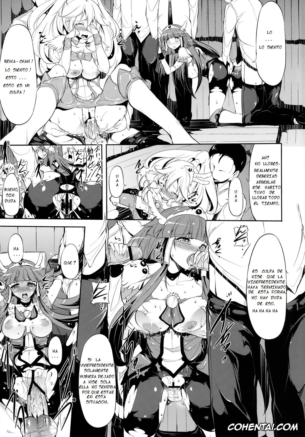Smile Precure xxx, Cure Beauty | Reika Aoki xxx, Cure Peace | Yayoi Kise xxx, blackened (Smile Precure!), pagina 19