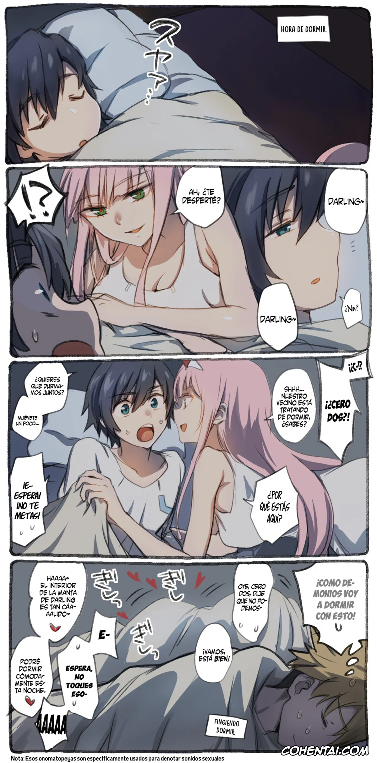 Darling In The Franxx xxx, Hiro xxx, Zero Two xxx, Misfortune Night of Gorrow (DARLING in the FRANXX), pagina 1