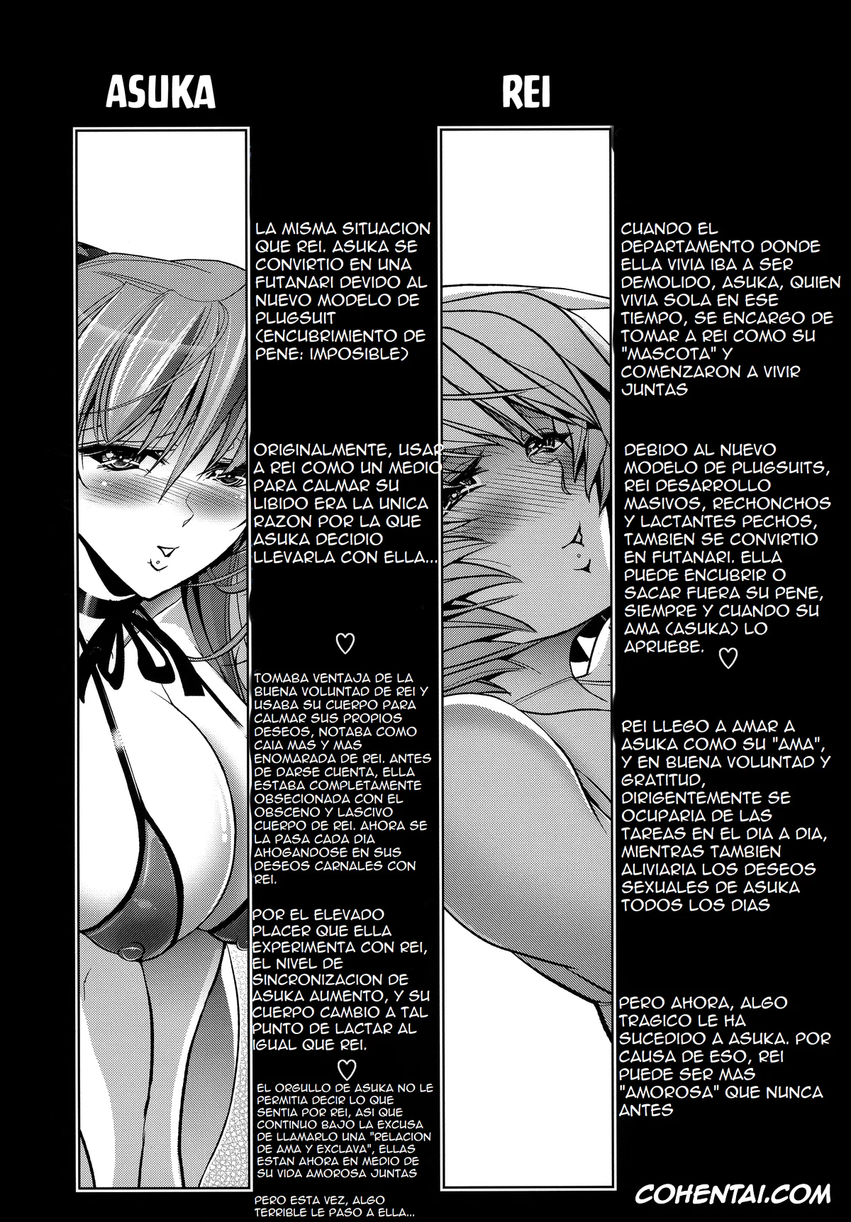 Neon Genesis Evangelion hentai, Asuka Langley Soryu hentai, Rei Ayanami hentai, Lovey Dovey (Neon Genesis Evangelion), pagina 3