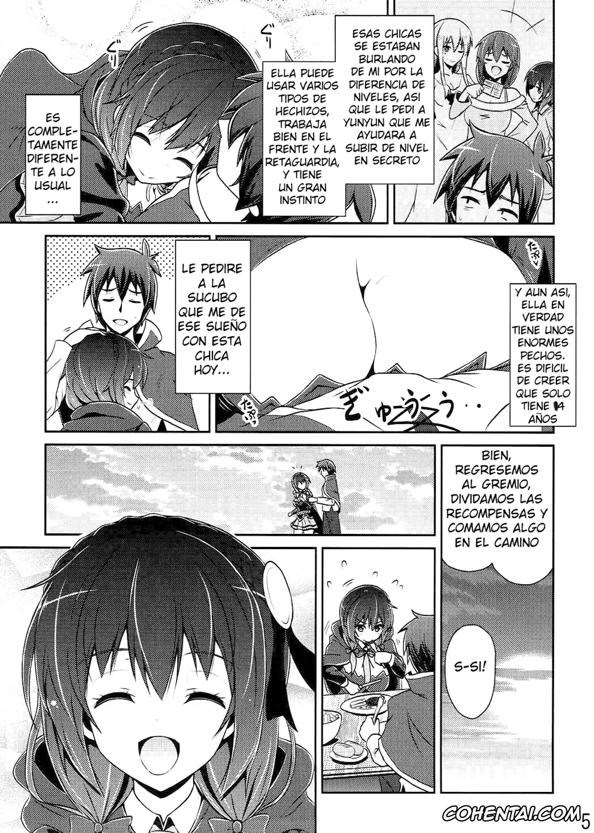 Kono Subarashii Sekai ni Syukufuku o! xxx, Kazuma Satou xxx, Yunyun xxx, Yunyun shiyou! (Kono Subarashii Sekai ni Syukufuku o!), pagina 4