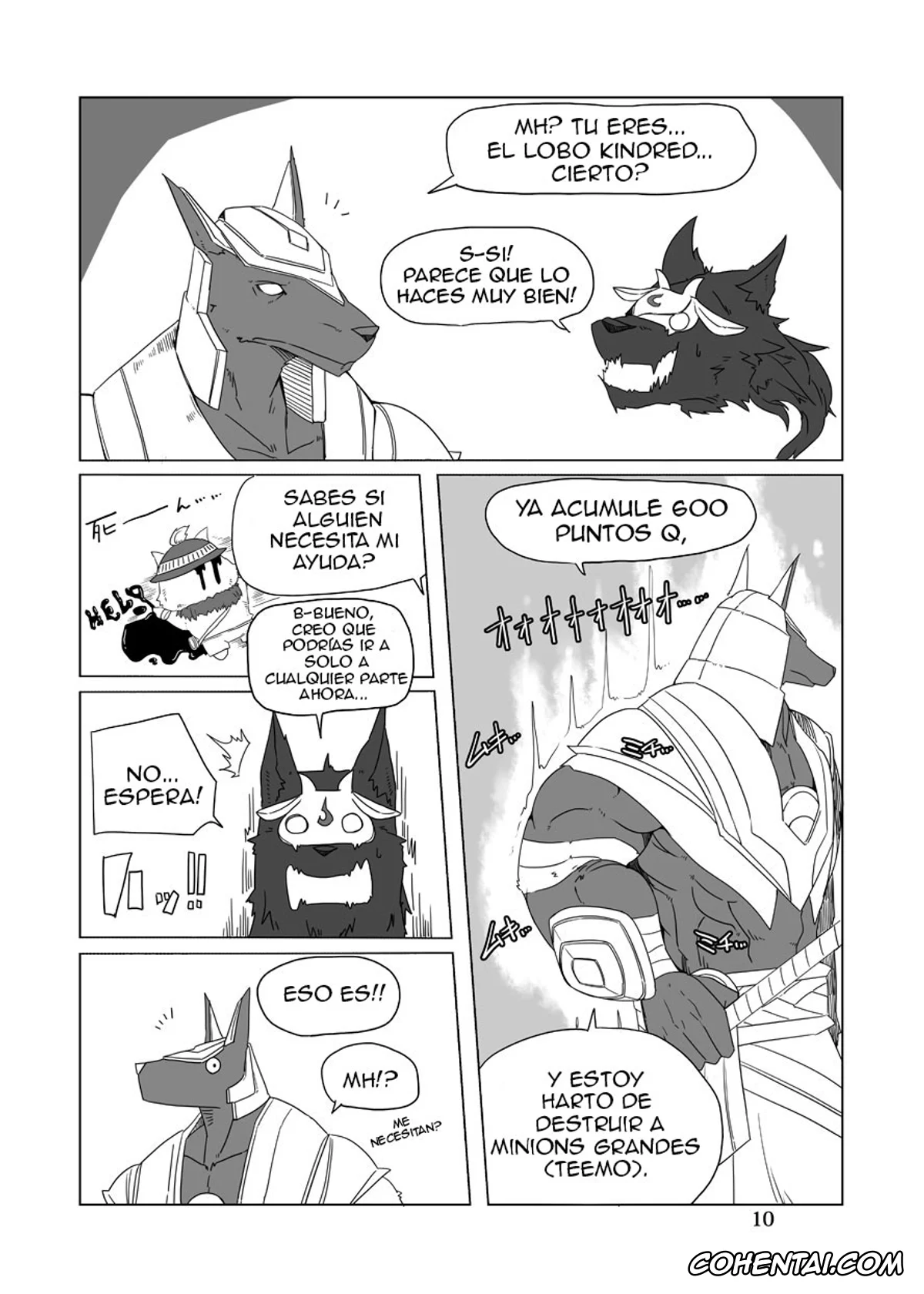 League of Legends hentai, Kindred hentai, Nasus hentai, How does hunger feel? 2 (League of Legends), pagina 9