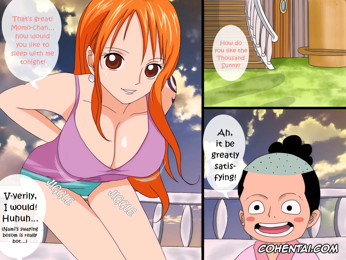 One Piece porno, Kozuki Momonosuke porno, Nami porno, Momo-chan no Guhehe…Asobi (One Piece), pagina 2