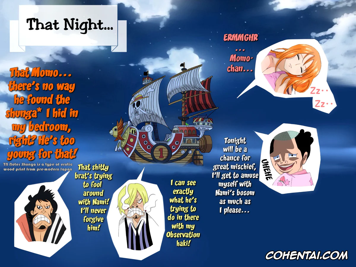 One Piece hentai, Kozuki Momonosuke hentai, Nami hentai, Momo-chan no Guhehe…Asobi (One Piece), pagina 3