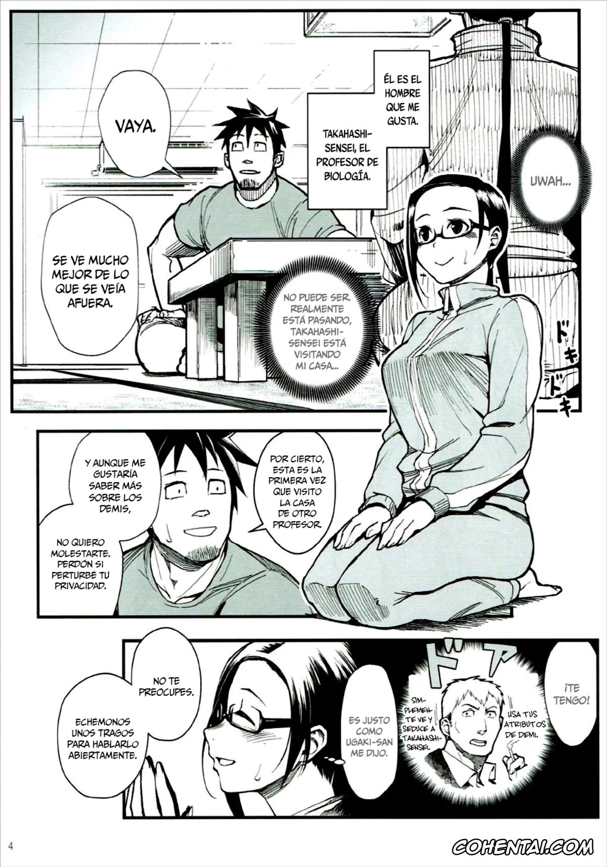 Demi-chan wa Kataritai porno, Sakie Satou porno, Tetsuo Takahashi porno, Satou-sensei wa Kataritai (Demi-chan wa Kataritai), pagina 5