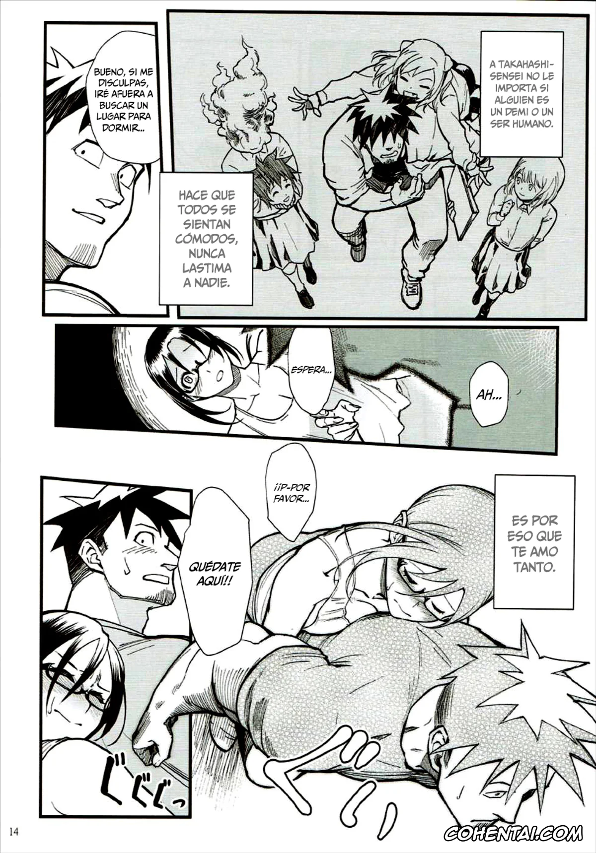 Demi-chan wa Kataritai hentai, Sakie Satou hentai, Tetsuo Takahashi hentai, Satou-sensei wa Kataritai (Demi-chan wa Kataritai), pagina 15